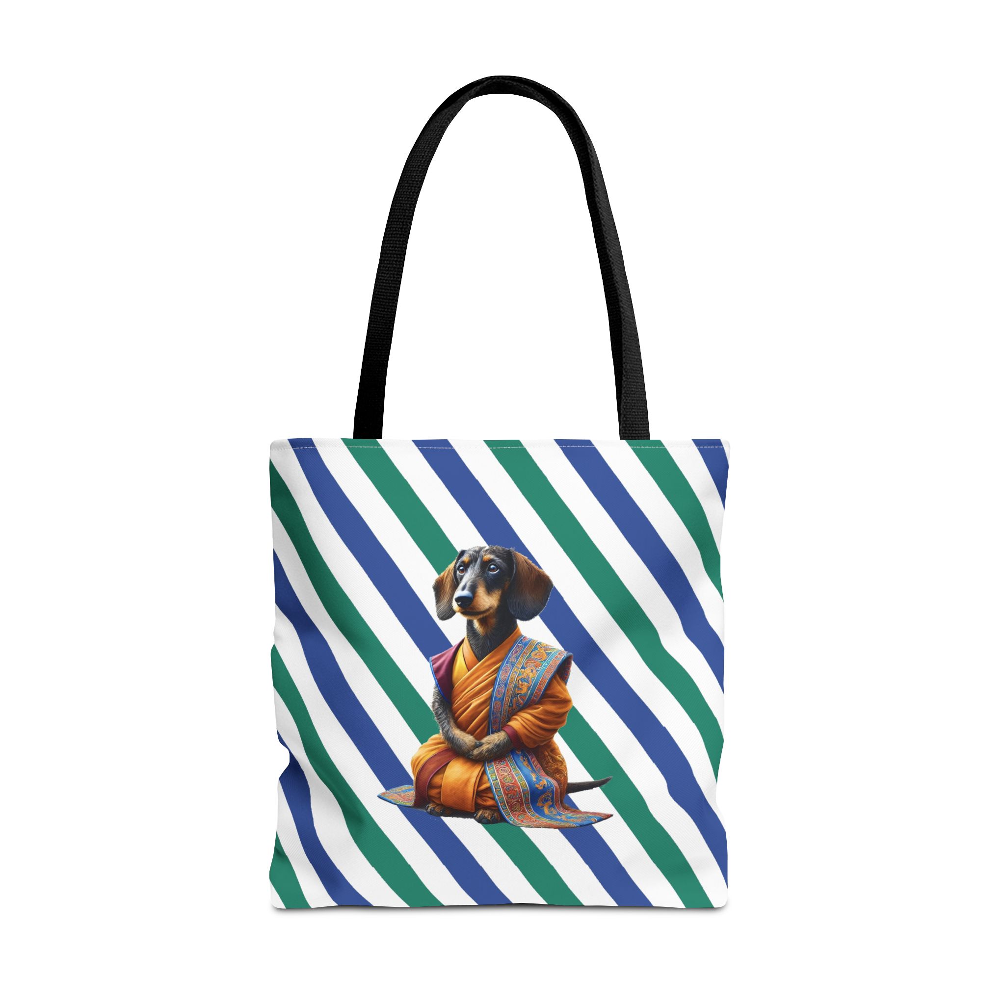 Meditation canvas tote bag Dog cute tote bag mindfulness design Dog funny gift colourful shoulder bag puppy purse - Image 5