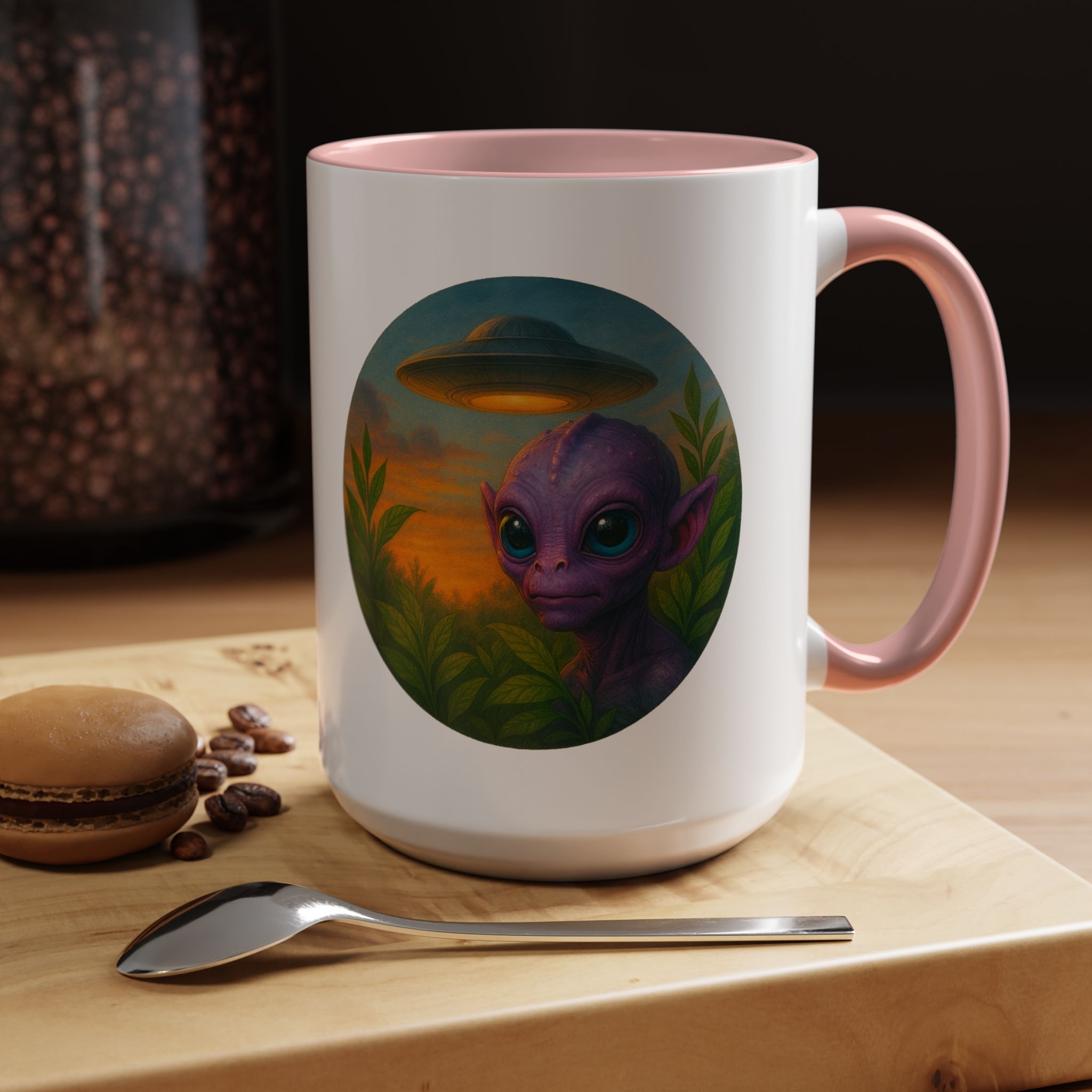 Alien mug and cup extraterrestrial whale fantasy funny vintage graphic oversized womens design - Image 31