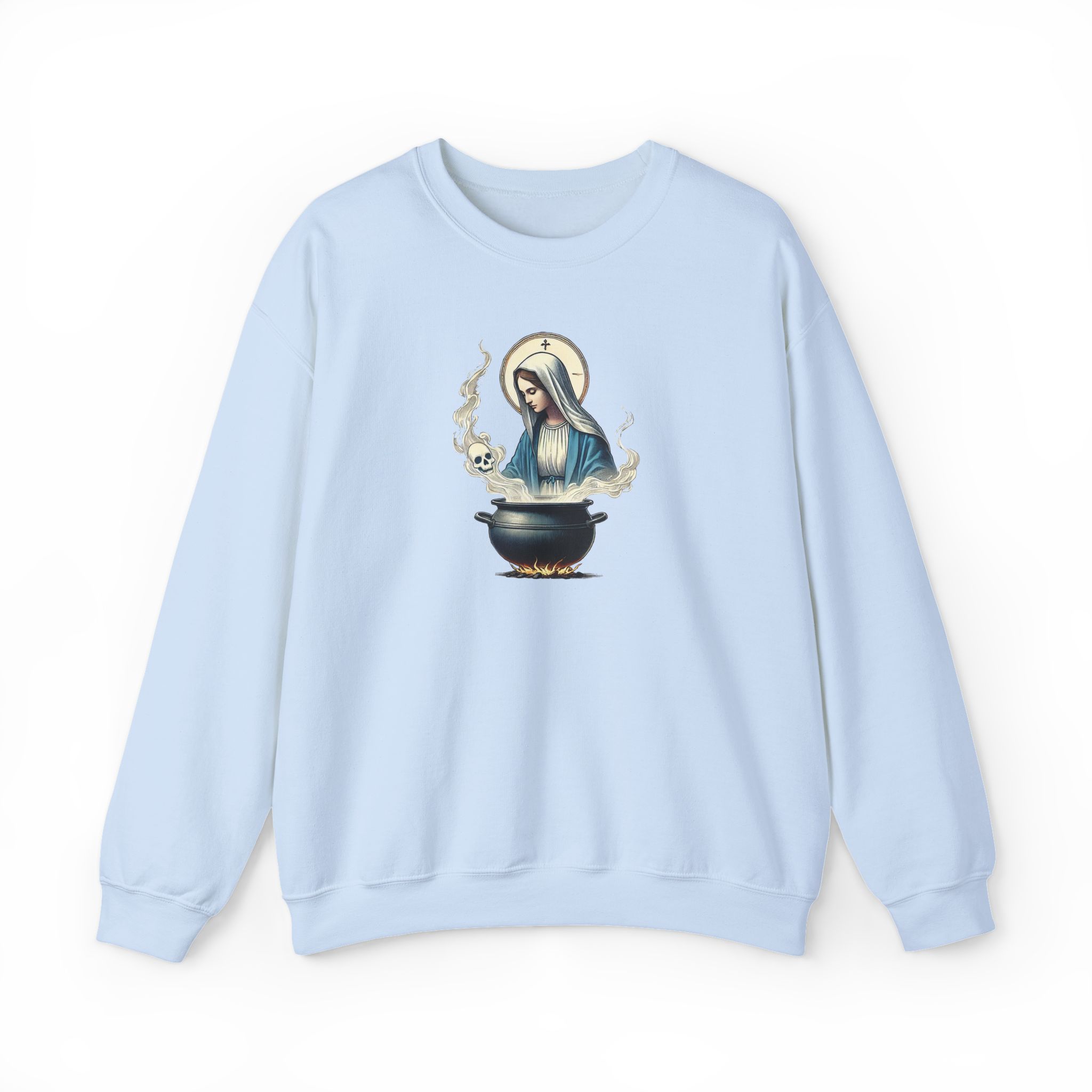 Virgin Mary sweatshirt – Ironic sweater – Funny catholic sweatshirt catholic print - Image 22