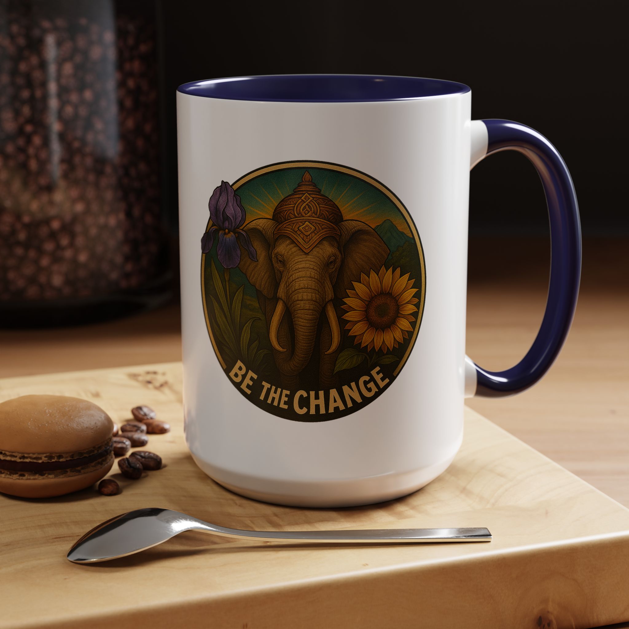 Surrealist coffee mug buddha Fantasy mug Limited Edition Hand Drawn Art by Real Artist - Imagen 23