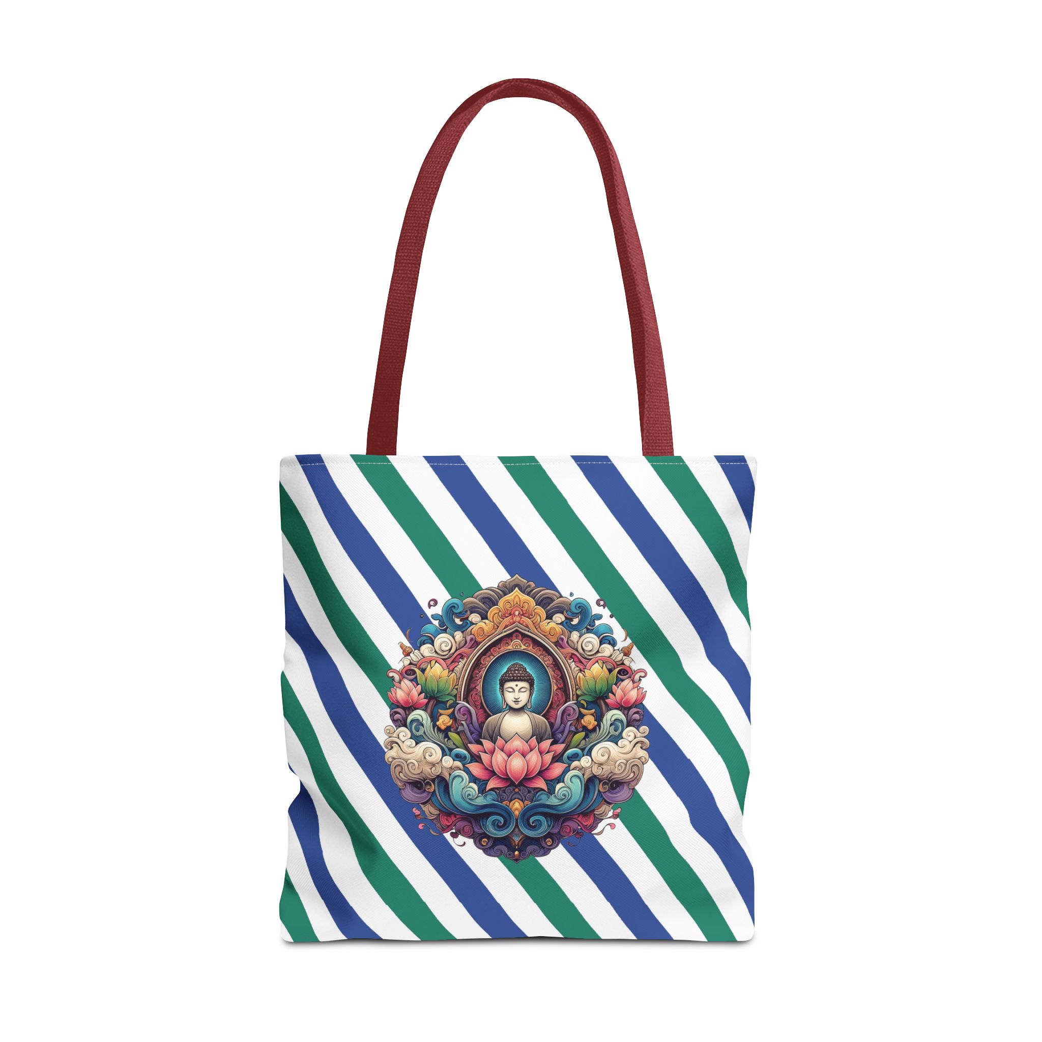 Yoga gift Canvas tote bag buddha shoulder bag meditation handbag vintage mindfulness handbag – Image 11