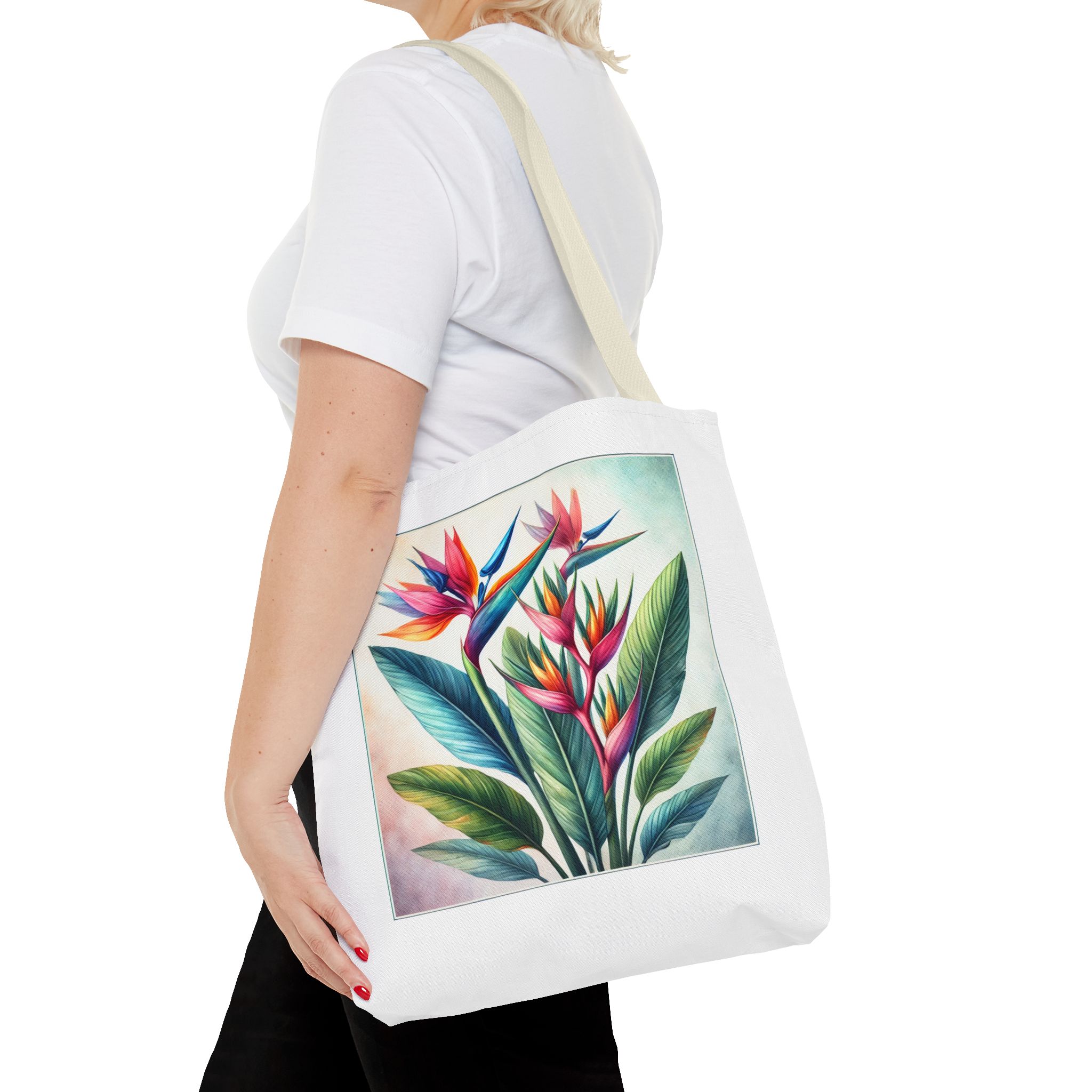 Wildflower canvas tote bag retro cute tote bag nature shoulder bag tropical plants floral purse botanical design - Imagen 22