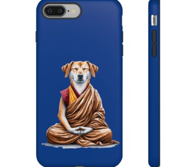 Dog in Meditation Pose Phone Case
