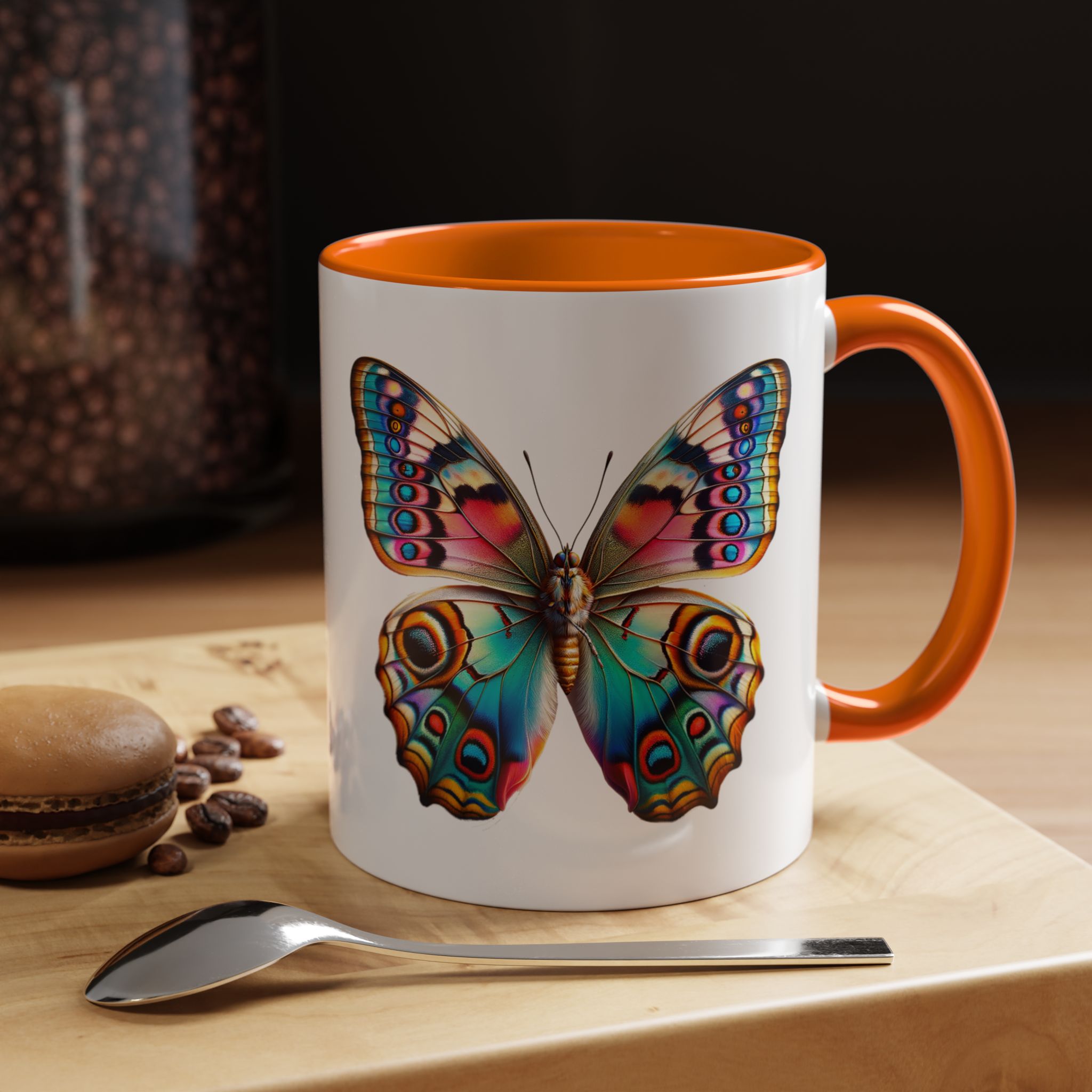 Coffee mug Butterfly unique cup boho gift for her office accessory cute mug nature design - Imagen 43