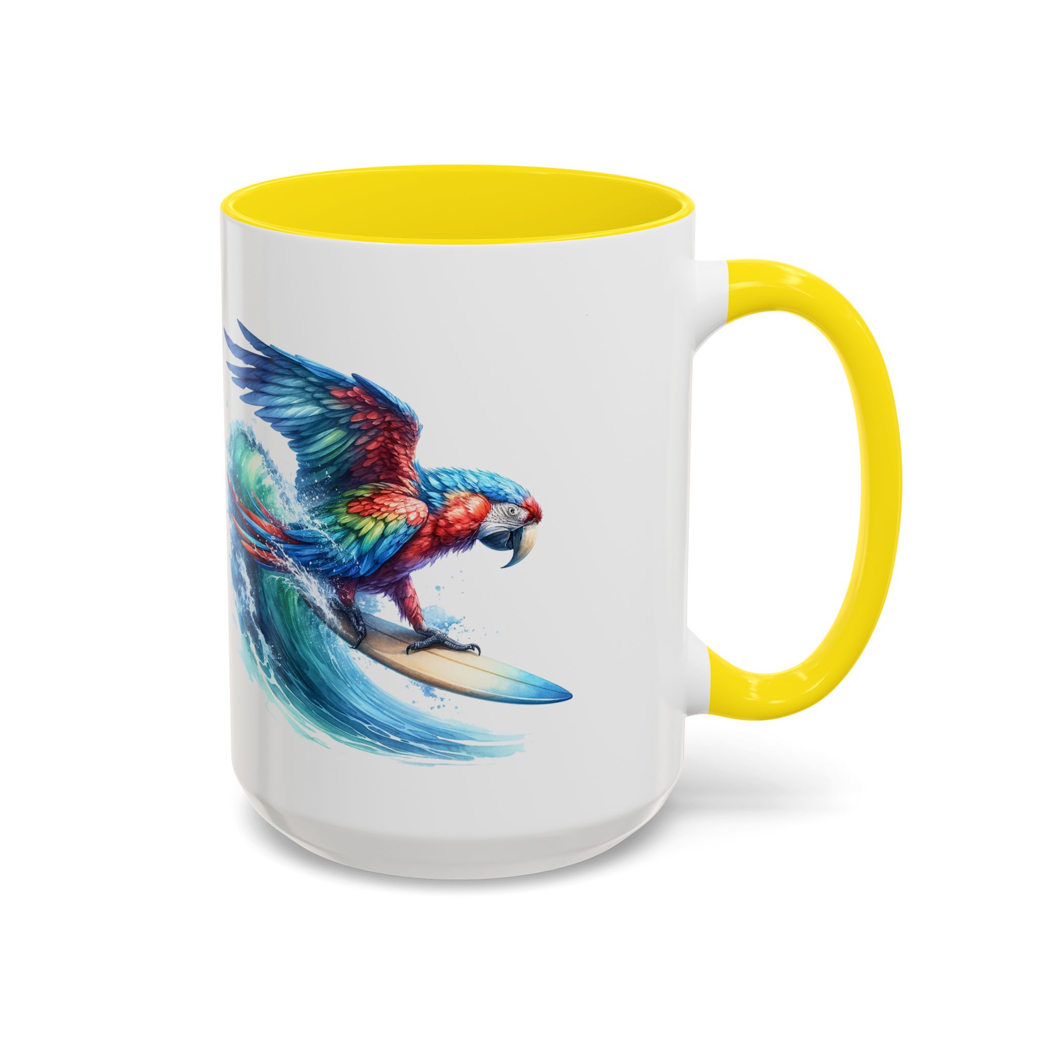 Coffee mug surf gift for her Parrot surf lover tea cup boho Mug office unique accessory nature design – Image 31