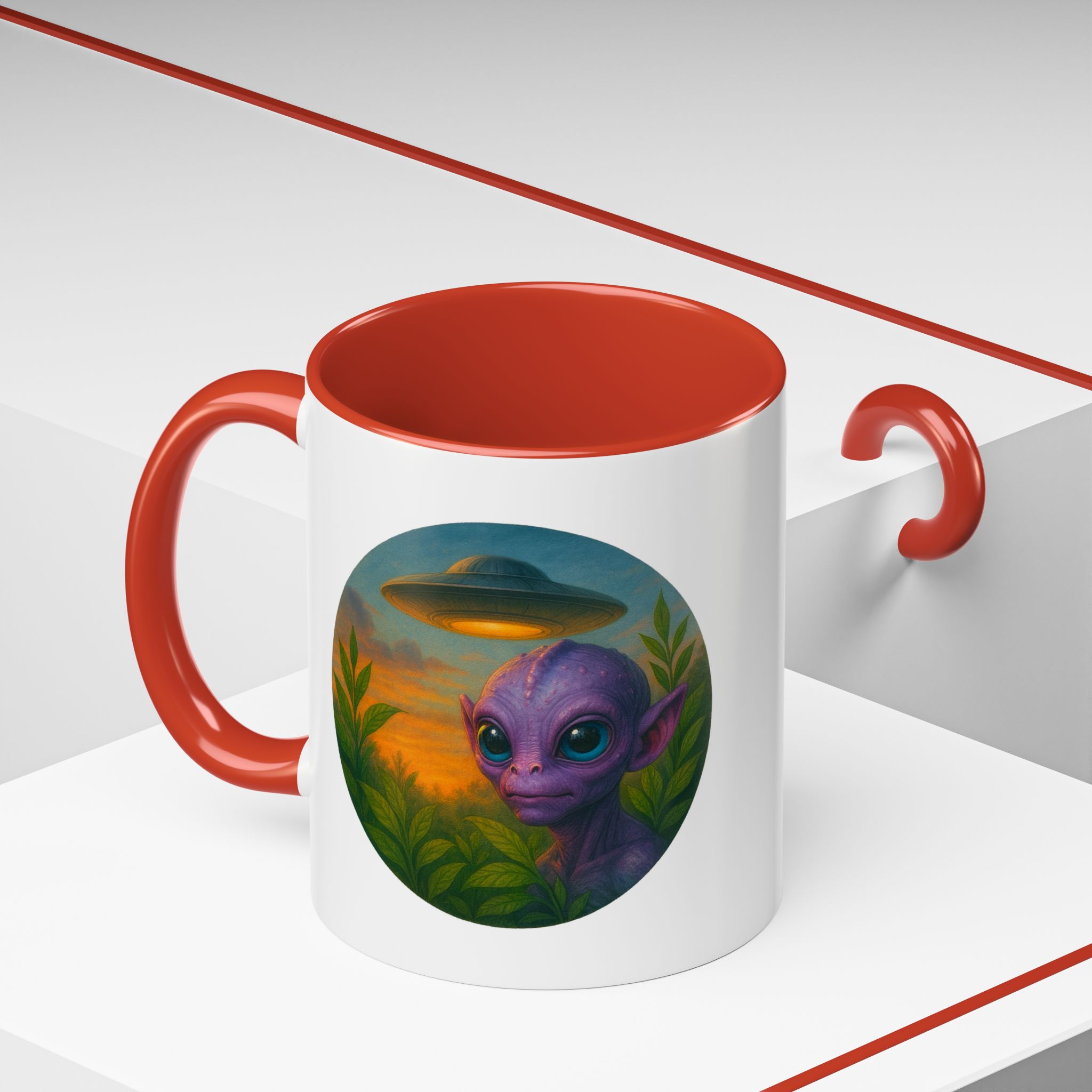 Alien mug and cup extraterrestrial whale fantasy funny vintage graphic oversized womens design - Image 20