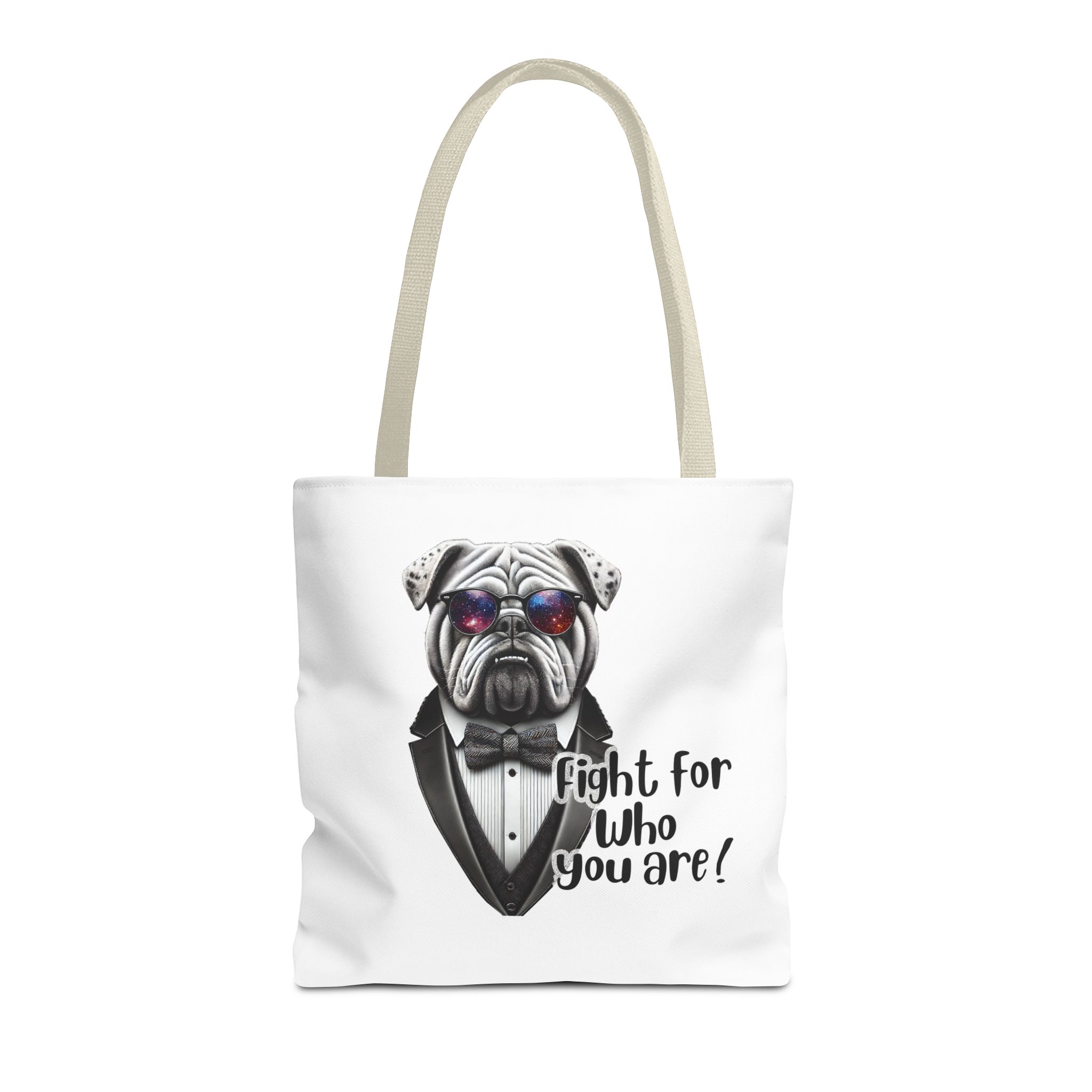 Canvas tote bag Vintage bag Motivational cute tote bag Bull dog design funny tote bag for self confidence shoulder bag – Image 21