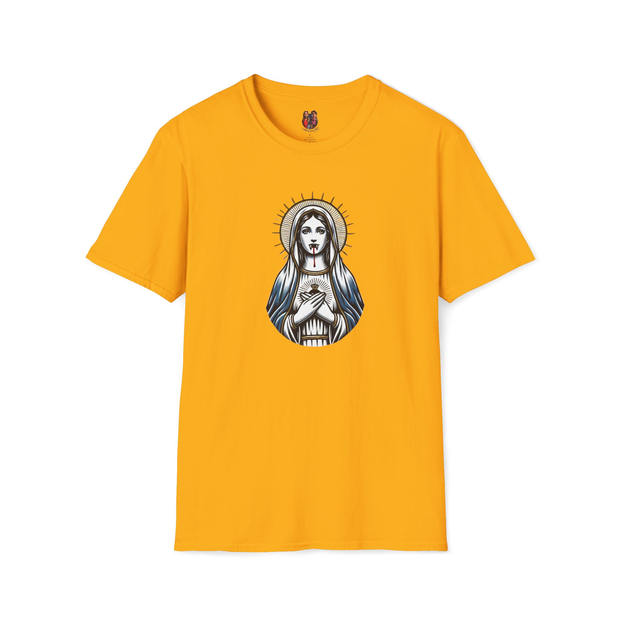 Ironic Tshirt vampire graphic tee virgin mary sarcastic clothing gift satirical print cool apparel comfy outfit comfort colors shirt - Image 10
