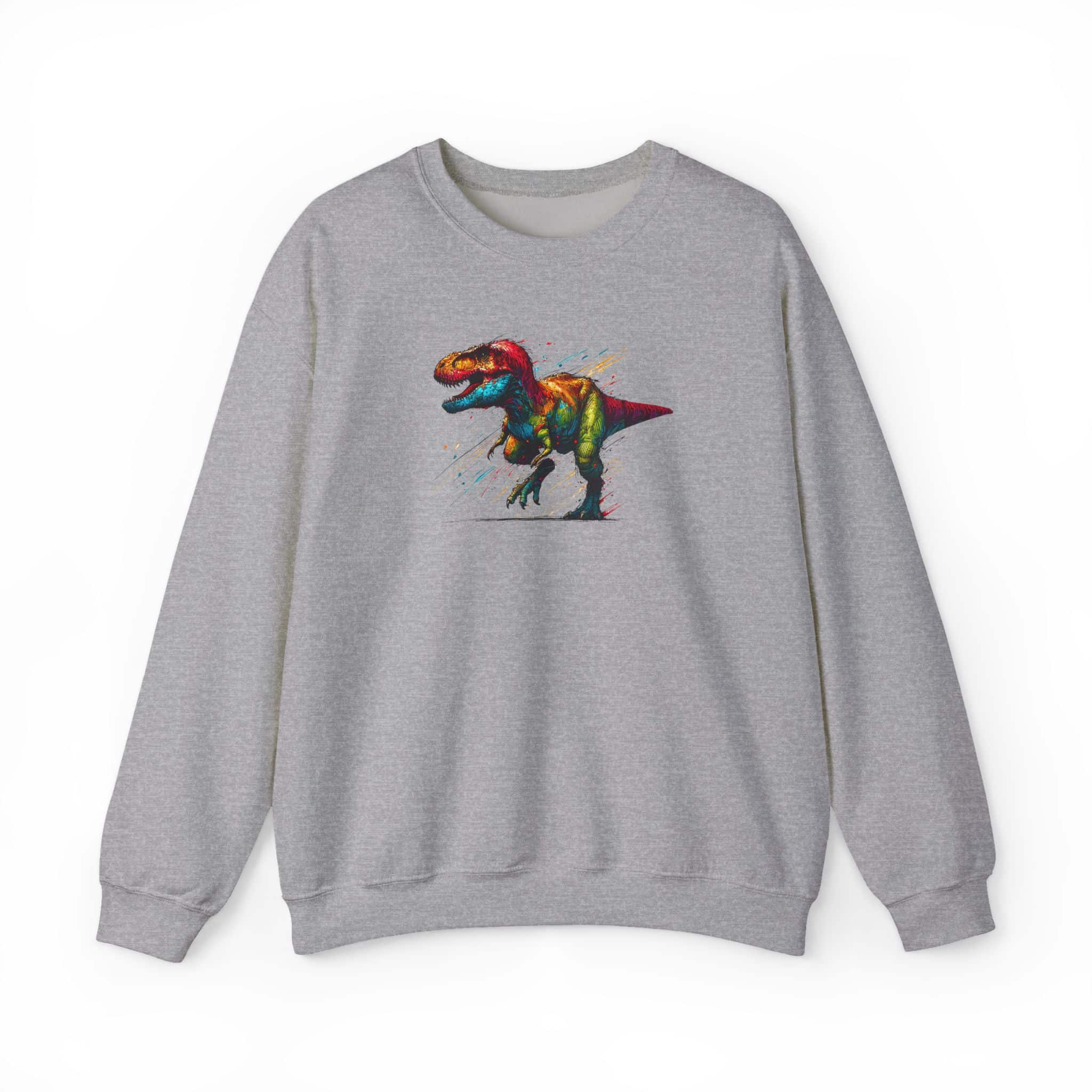 Jurassic sweatshirt – Dino sweatshirt – Triceratops sweater dinosaur print - Image 14