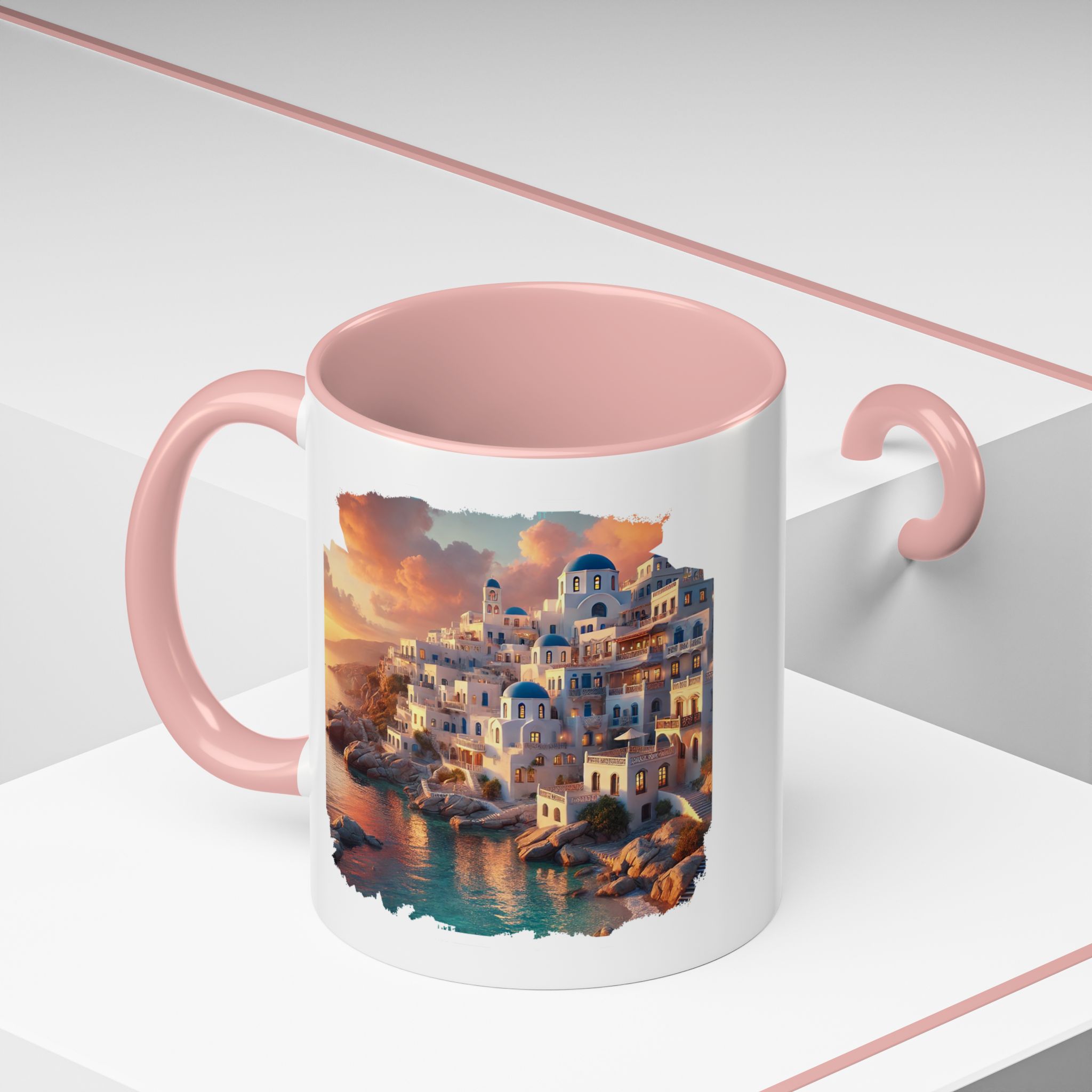Office mug landscape Santorini caldera office mug nature print greece boho gift coffee cup tea accessory unique - Image 16