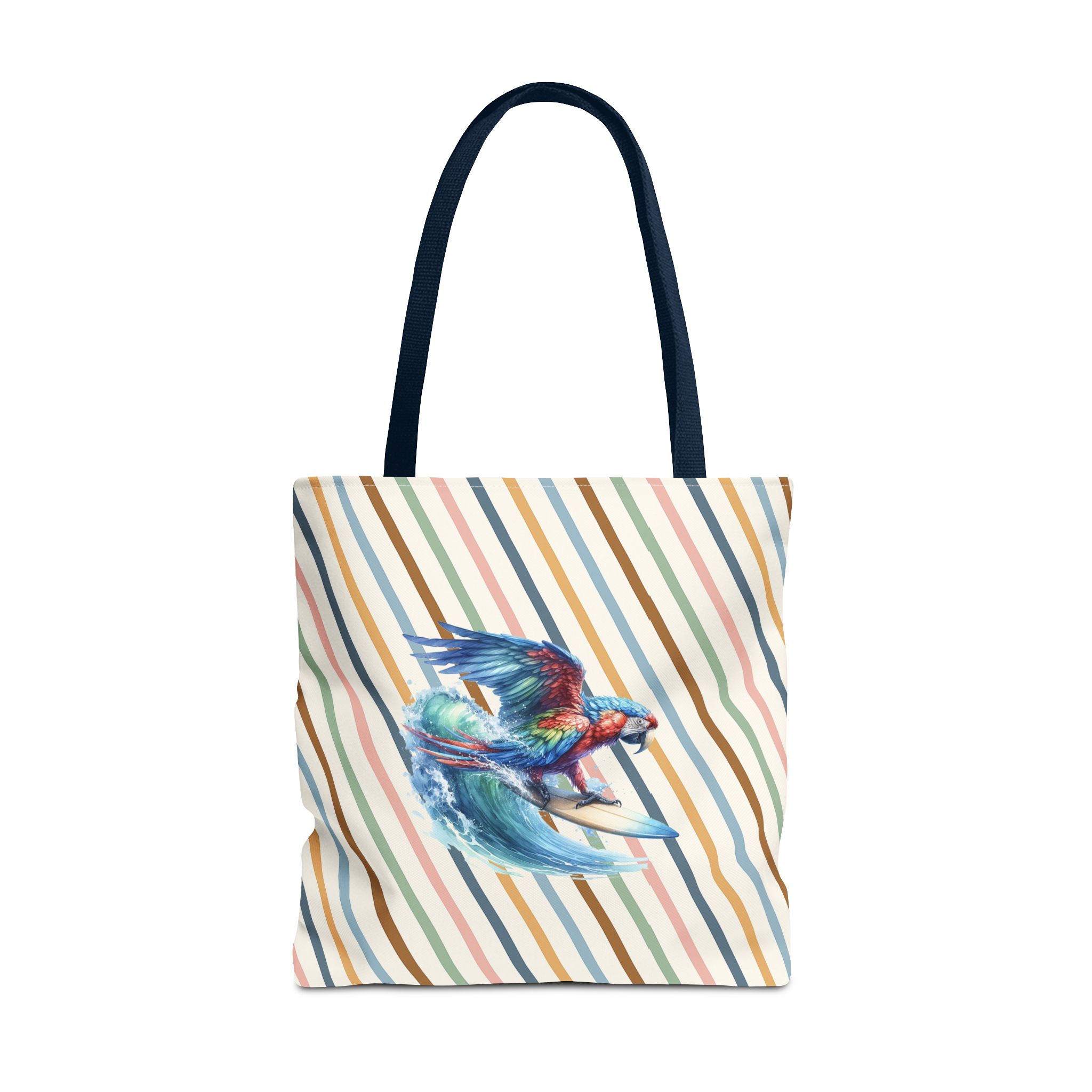 Parrot funny tote bag surf cute tote bag boho Bird surfer canvas tote bag gift for her free spirit shoulder bag cool handbag – Image 29