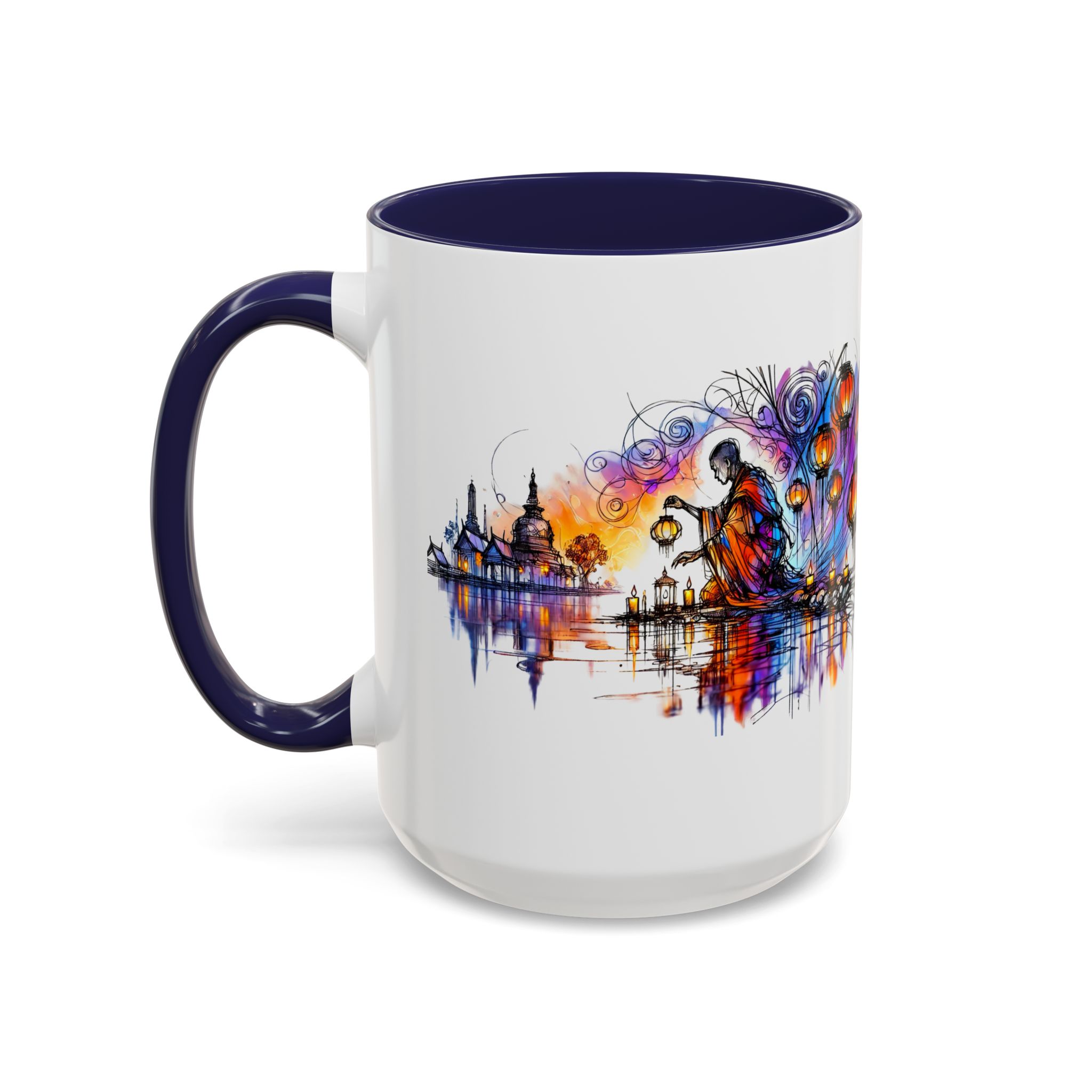 Office mug Buddha coffee Cup yoga tea Mug coffee meditation accessory mindfulnss cool gift for her – Image 22