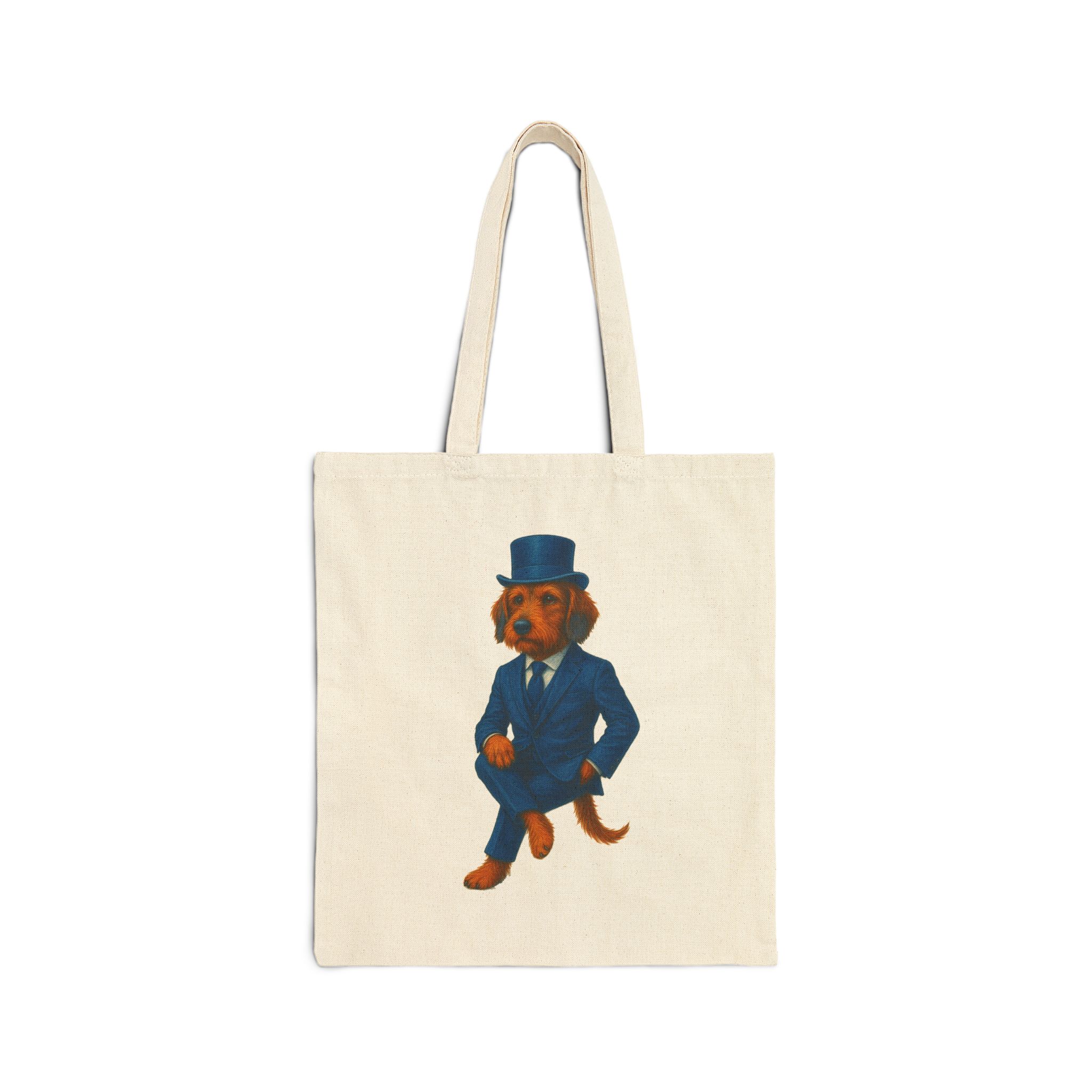 Stylish Dachshund canvas tote bag Dog fancy dress cute tote bag fun pet shoulder bag ethical handbag