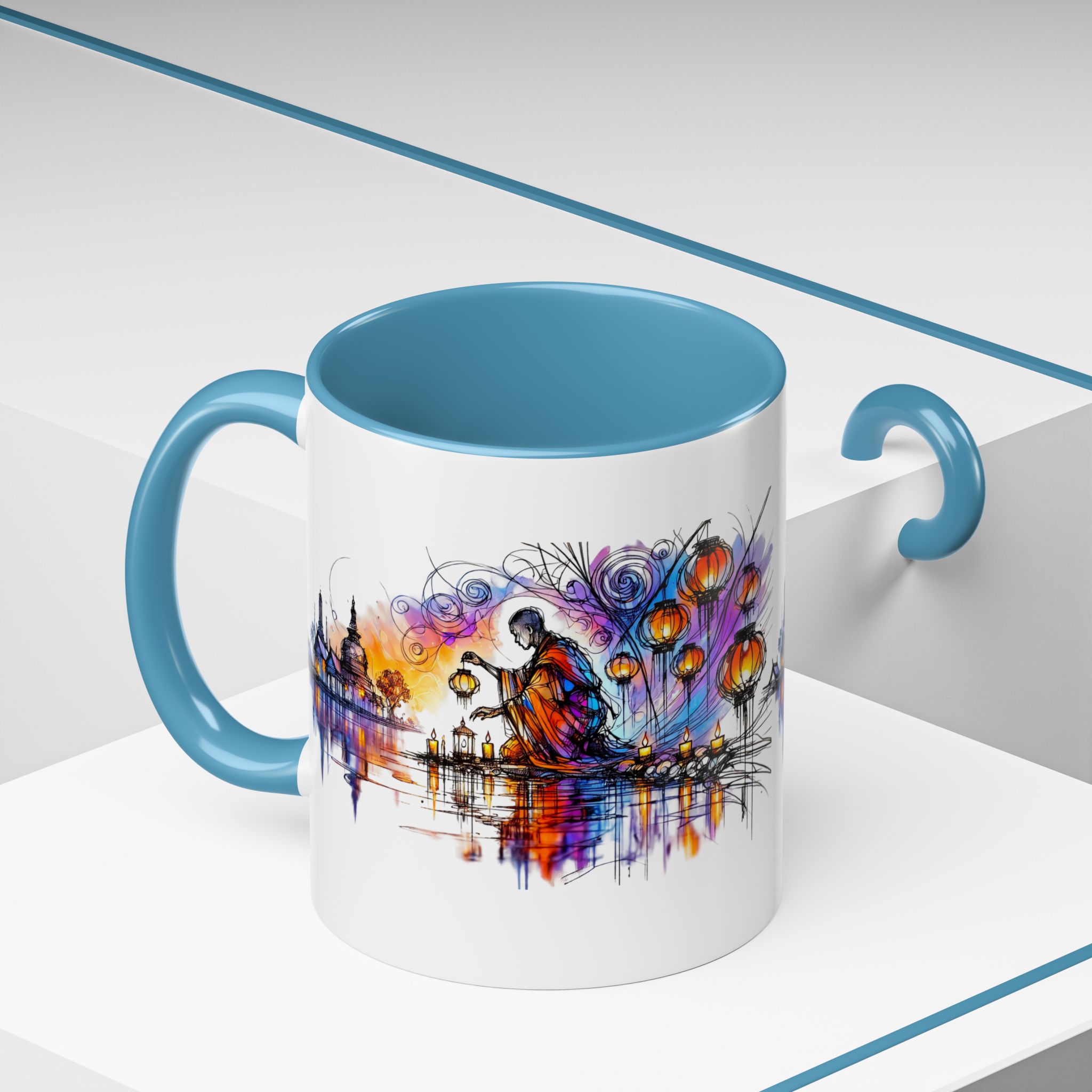 Office mug Buddha coffee Cup yoga tea Mug coffee meditation accessory mindfulnss cool gift for her – Image 36