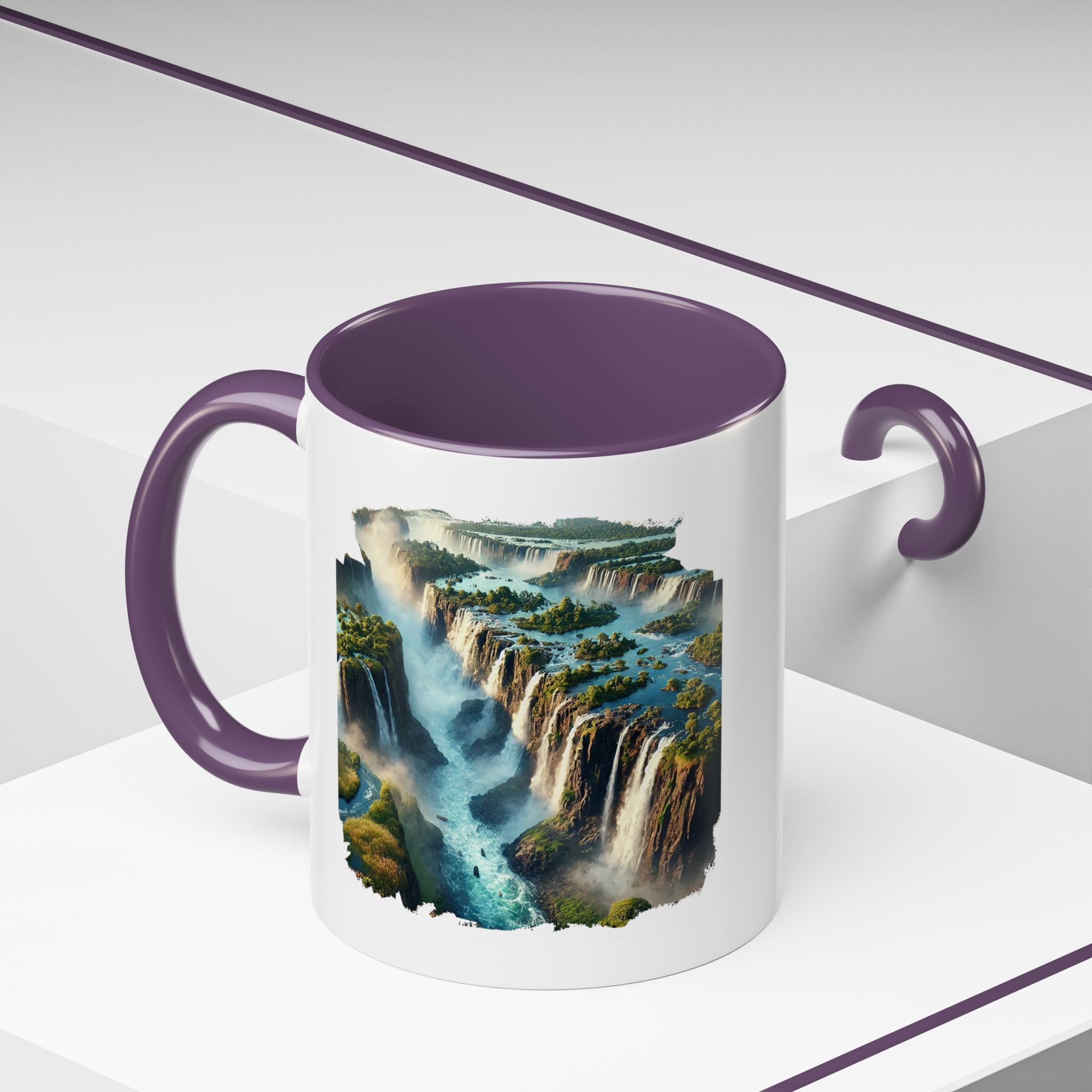 Tea mug Landscape Brazil office mug nature Iguazu & igacu print boho gift coffee accessory unique cup vintage - Image 48