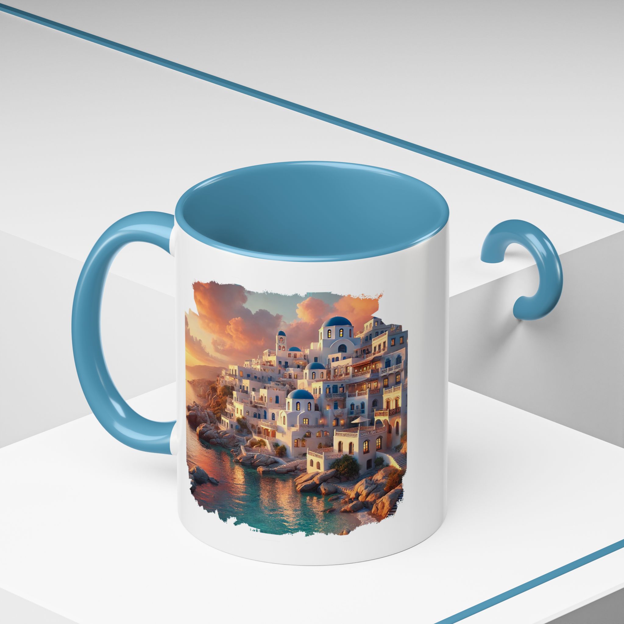 Office mug landscape Santorini caldera office mug nature print greece boho gift coffee cup tea accessory unique - Image 40