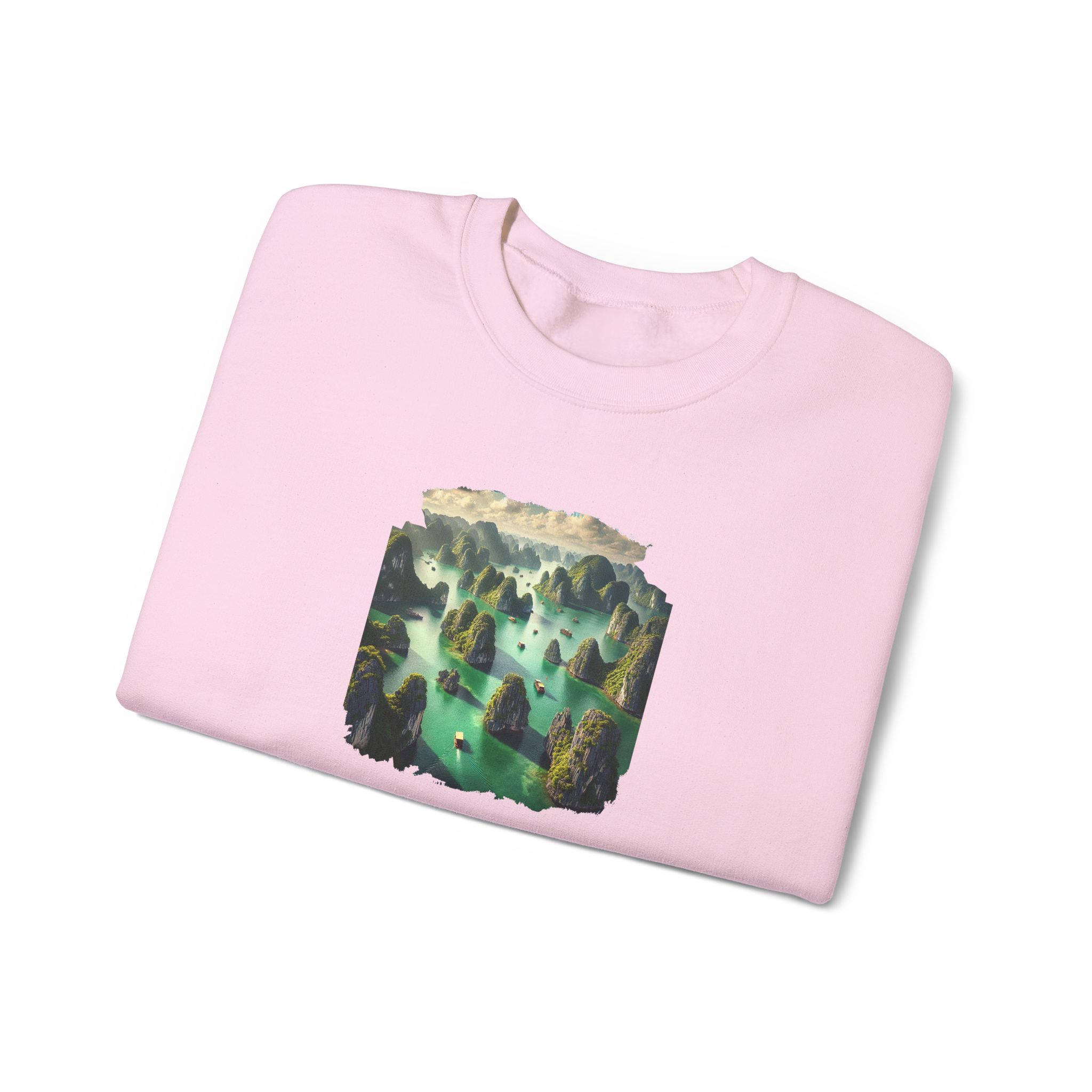Vietnam sweatshirt – Ha Long Bay sweatshirt – Nature sweatshirt vietnam print ha long bay - Image 27