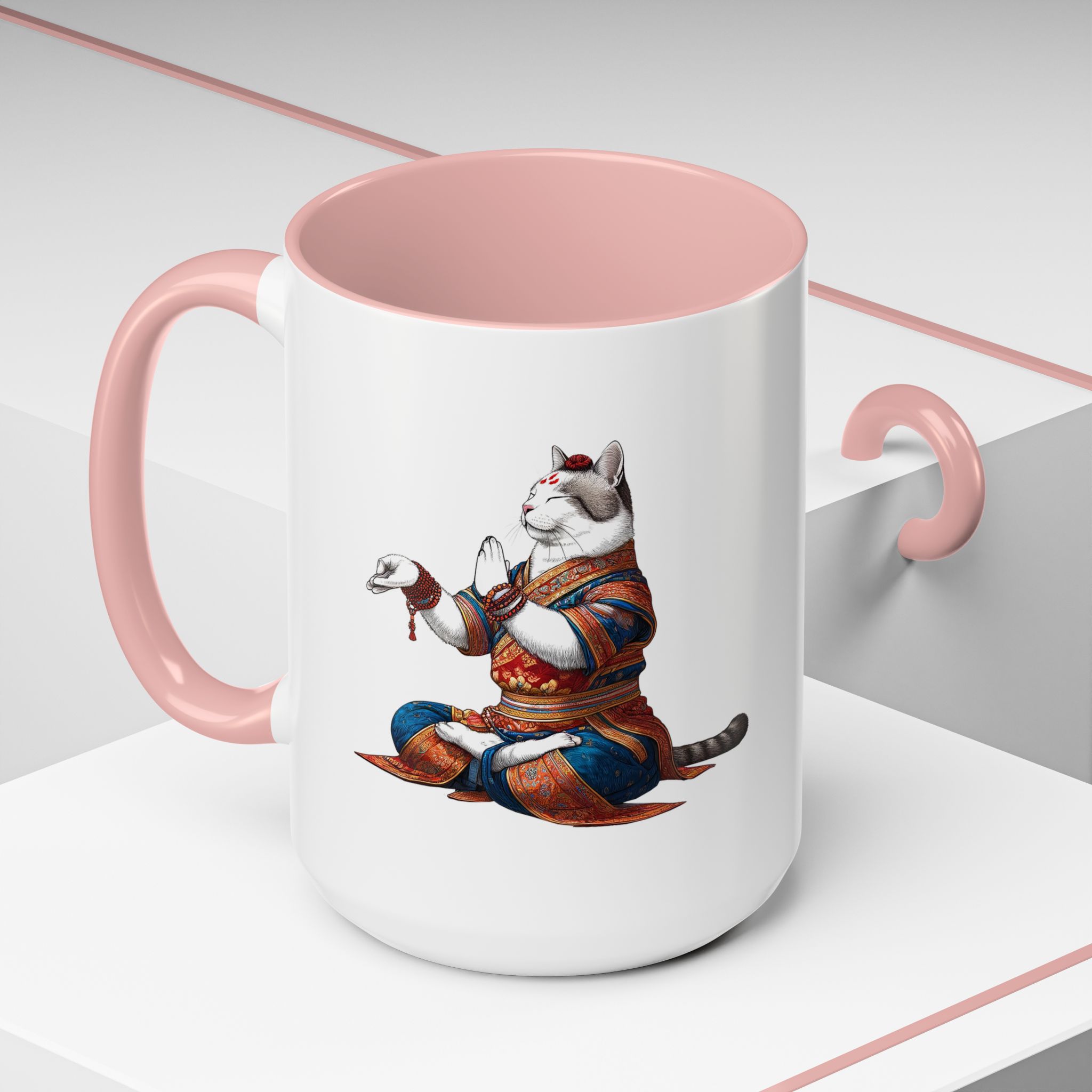 Office Mug cat lover yoga gift for mom Tea cup coffee Mug meditation accessory mindfulness pet design - Image 32