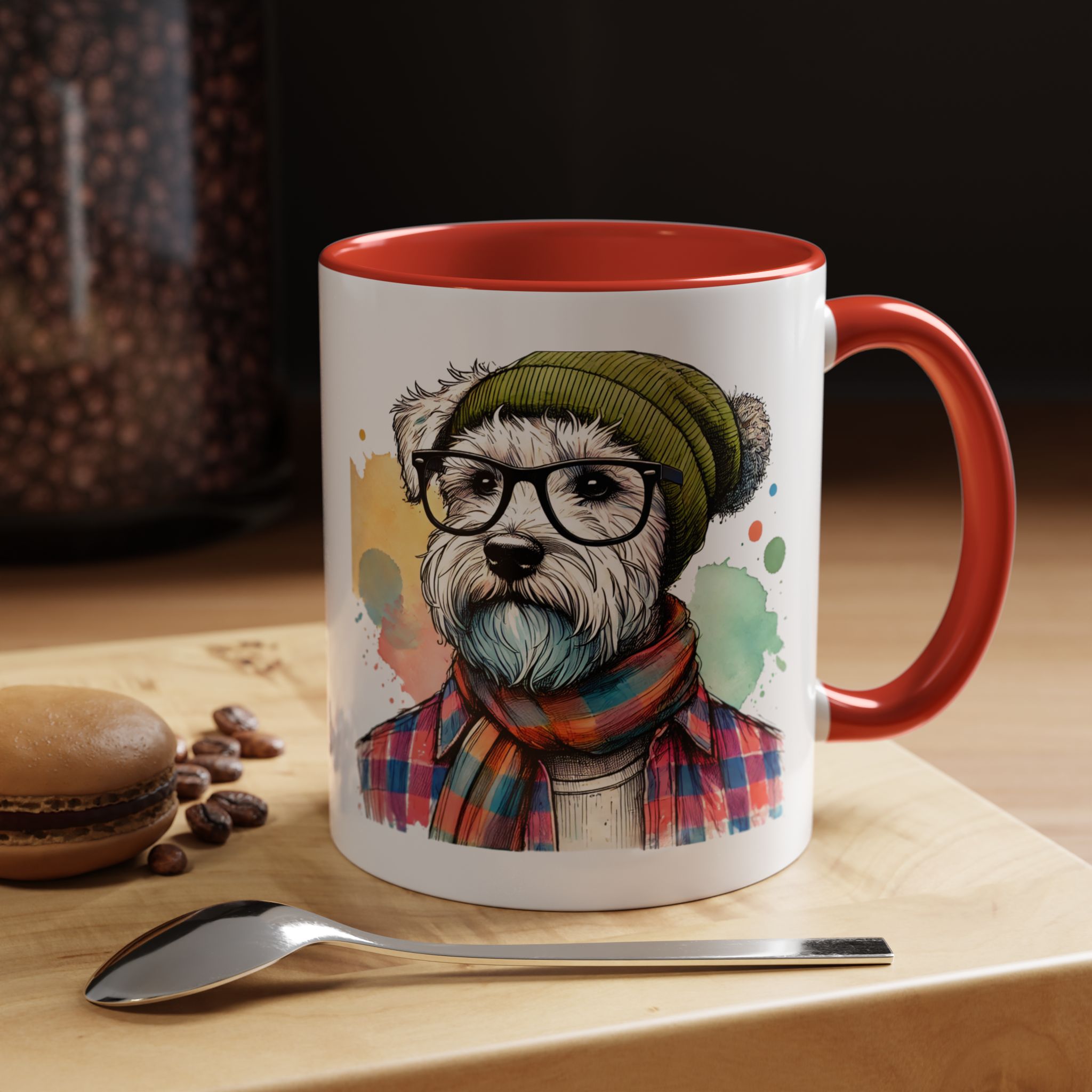 Funny mug dog Boho coffee mug funny gift pet lover hipster accessory lover tea office mug unique design - Image 15