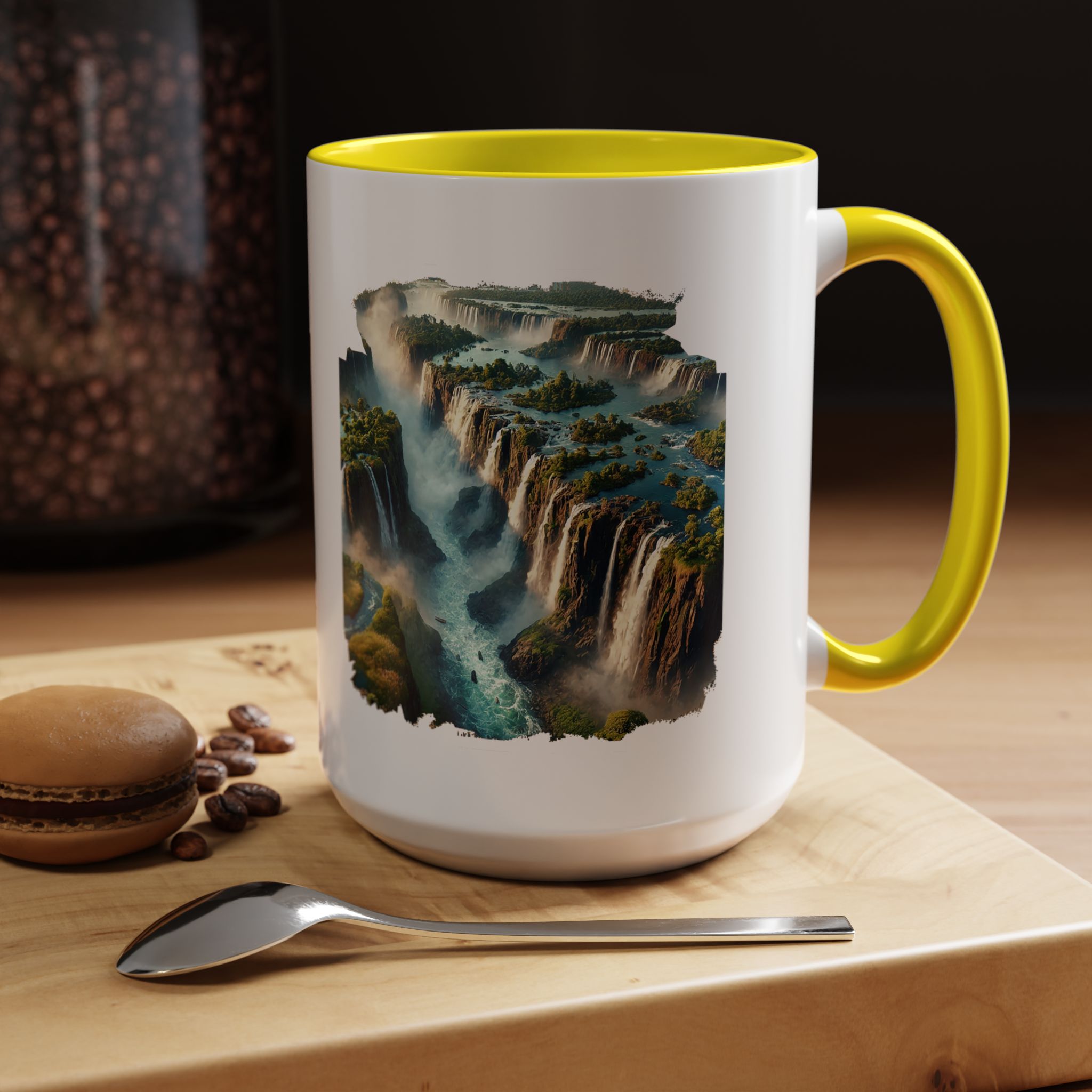 Tea mug Landscape Brazil office mug nature Iguazu & igacu print boho gift coffee accessory unique cup vintage - Image 63