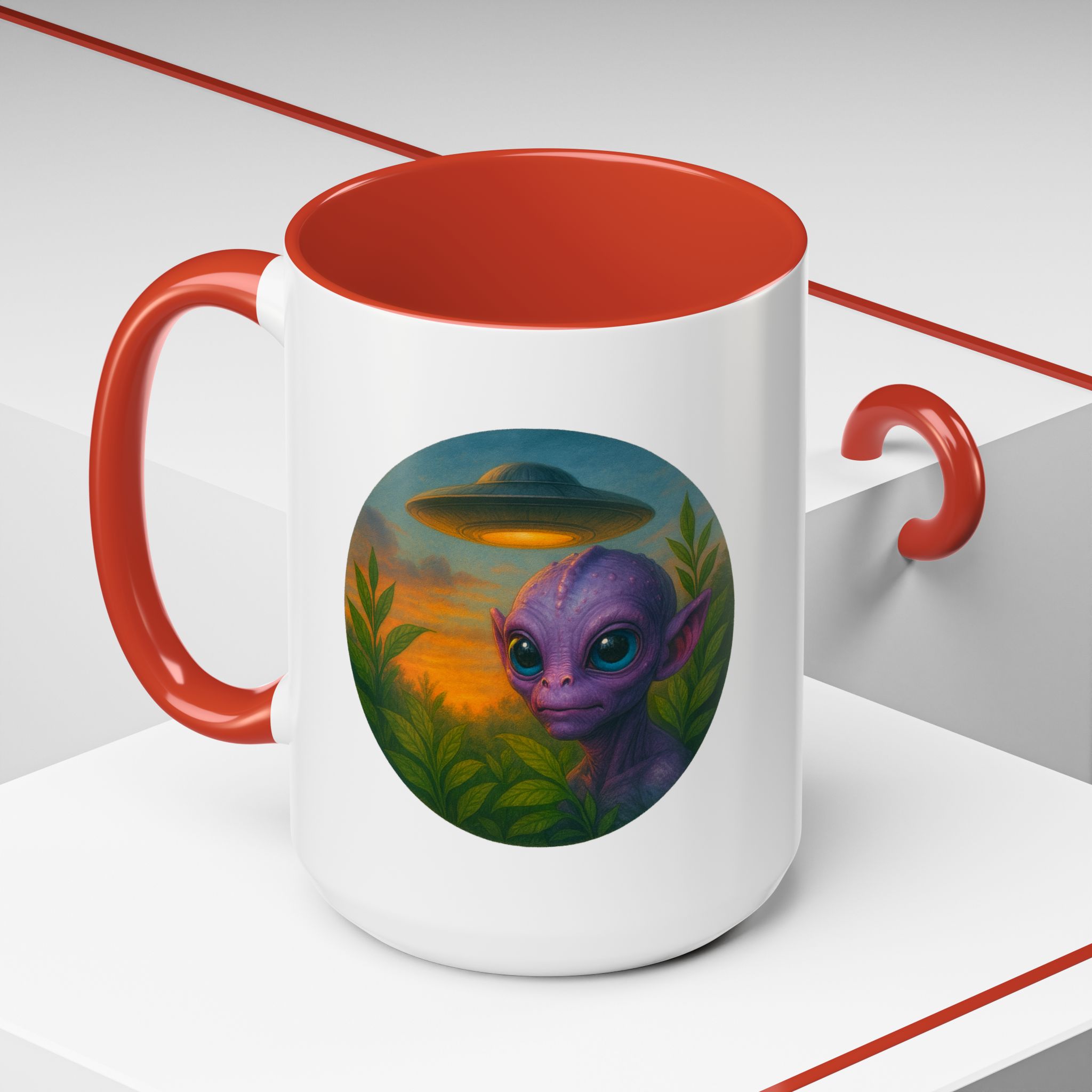 Alien mug and cup extraterrestrial whale fantasy funny vintage graphic oversized womens design - Image 36