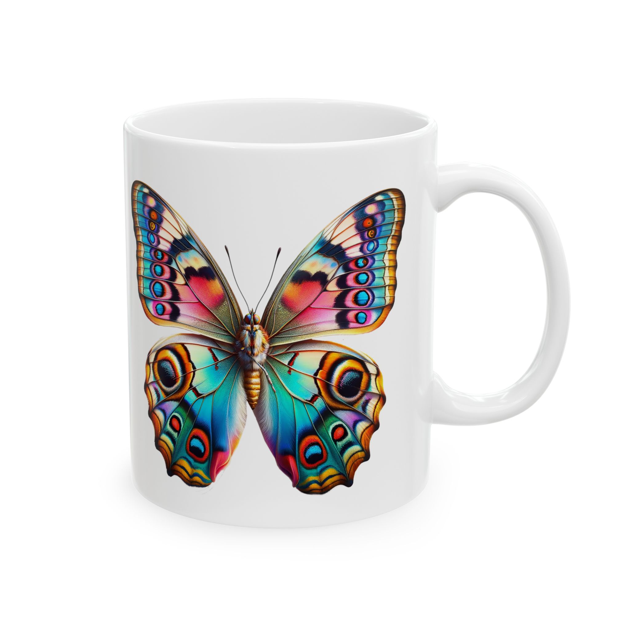 Coffee mug Butterfly unique cup boho gift for her office accessory cute mug nature design