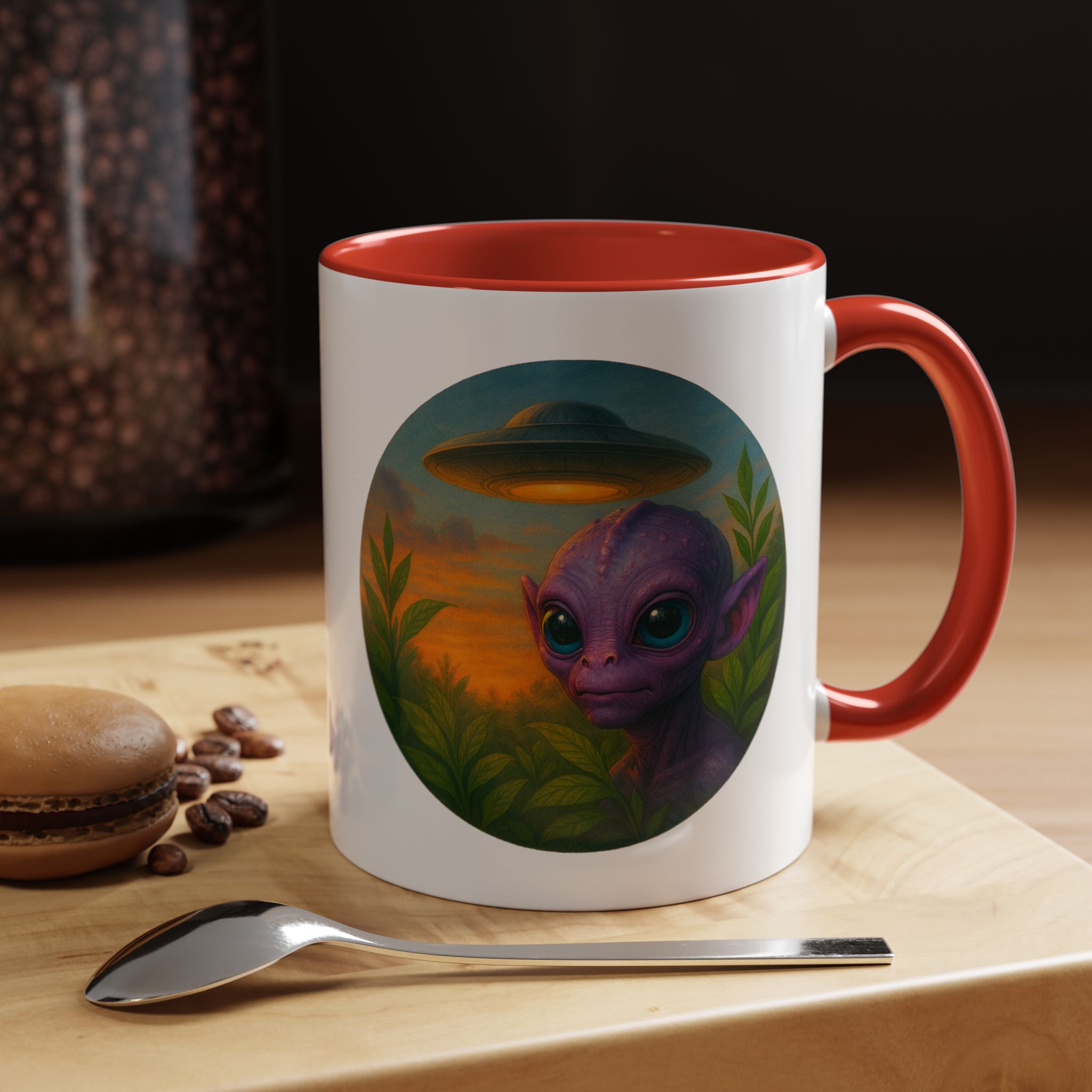 Alien mug and cup extraterrestrial whale fantasy funny vintage graphic oversized womens design - Image 19