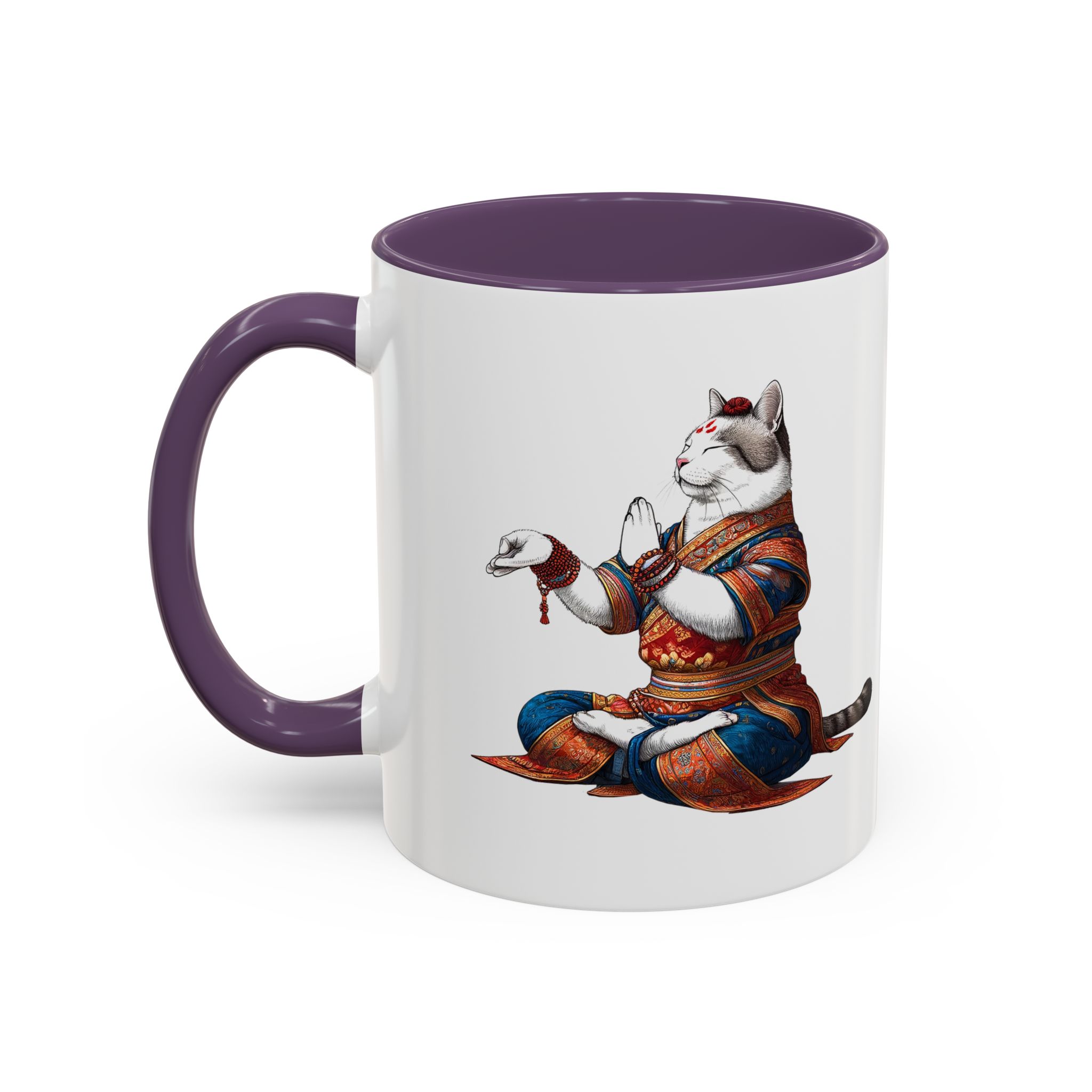 Office Mug cat lover yoga gift for mom Tea cup coffee Mug meditation accessory mindfulness pet design - Image 46