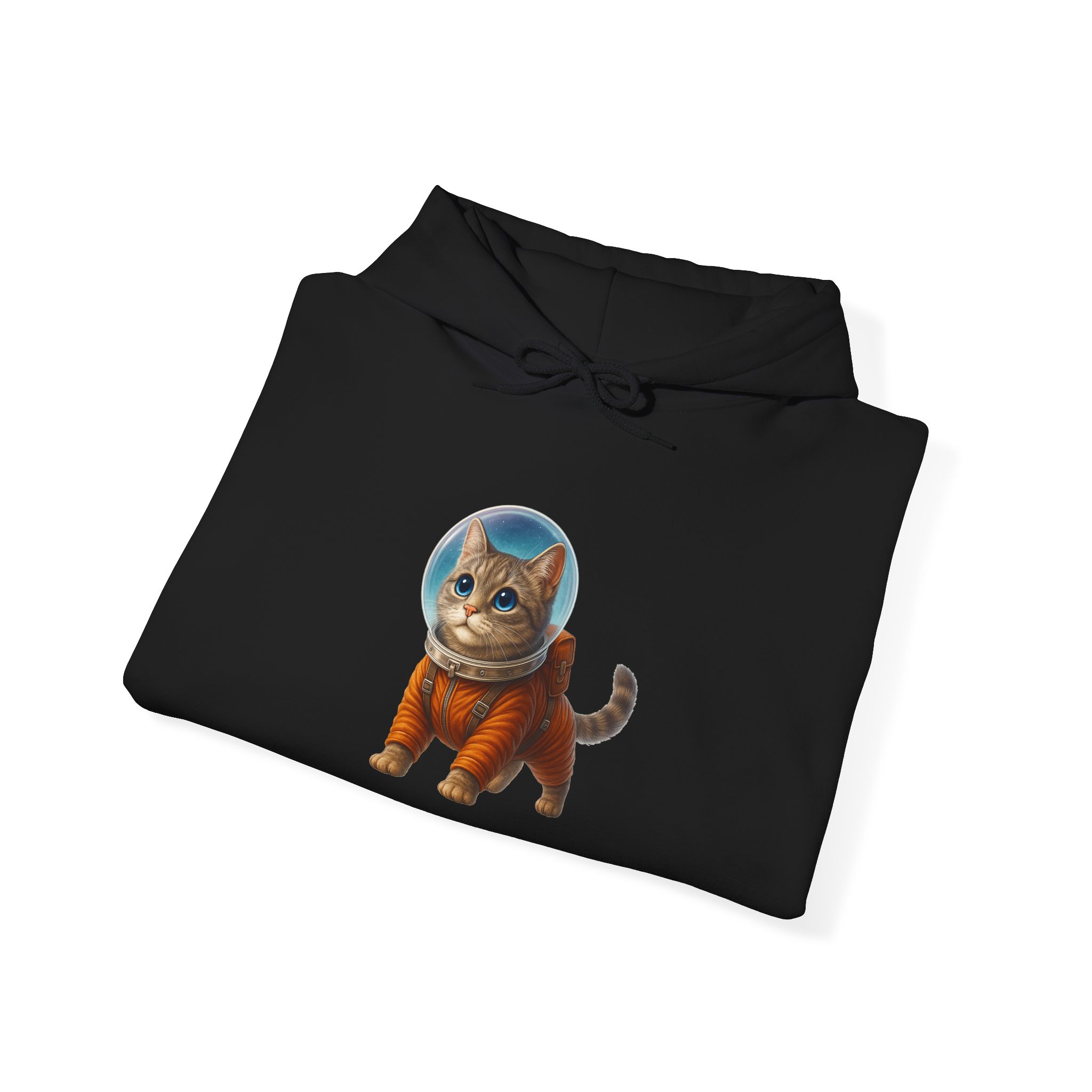 Space Cat Hoodie – Cat Astronaut sweatshirt – Outer Space Cat Hoodie kitty print - Image 5