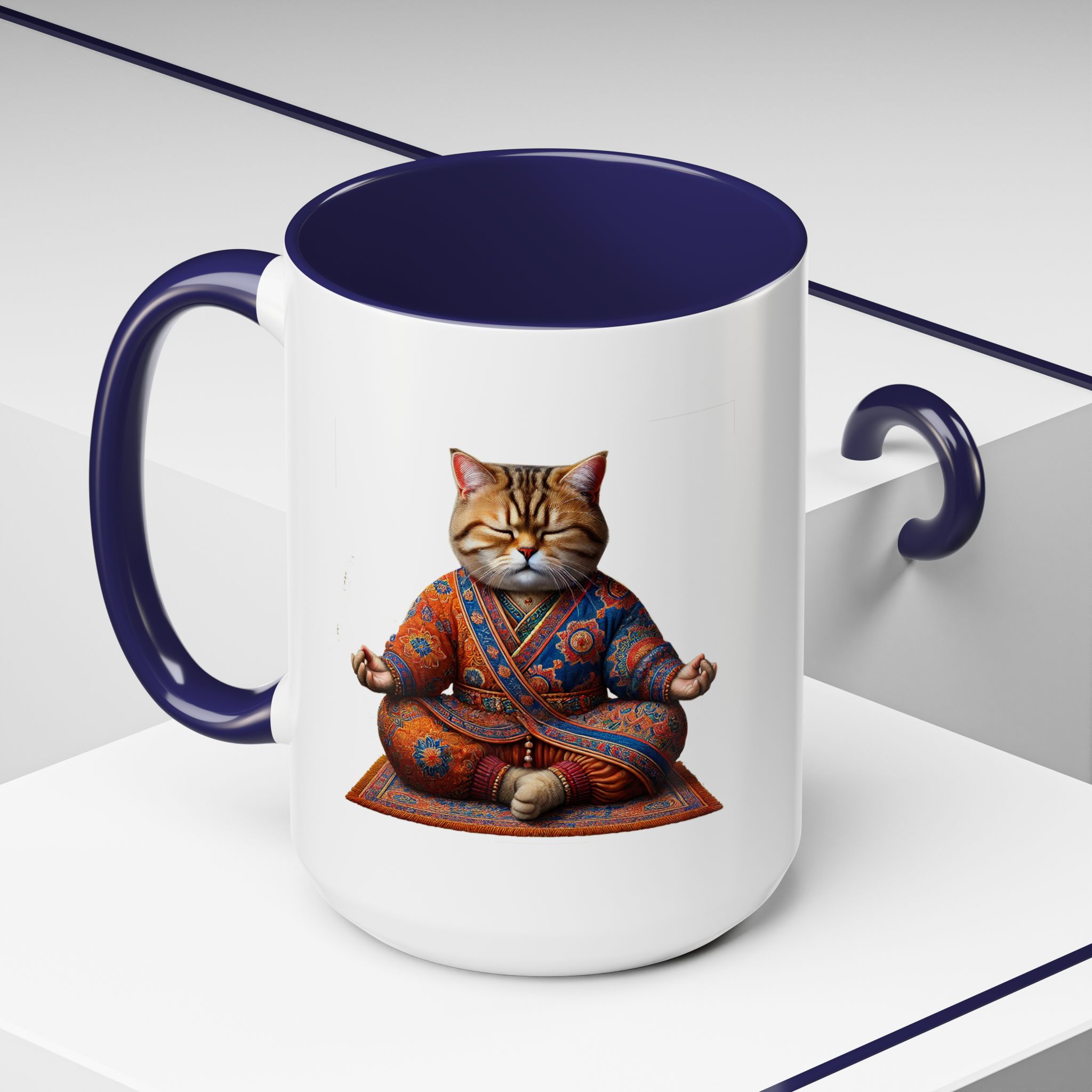 Office Mug cat lover yoga gift for mom Tea cup coffee Mug meditation accessory mindfulness pet design - Image 28
