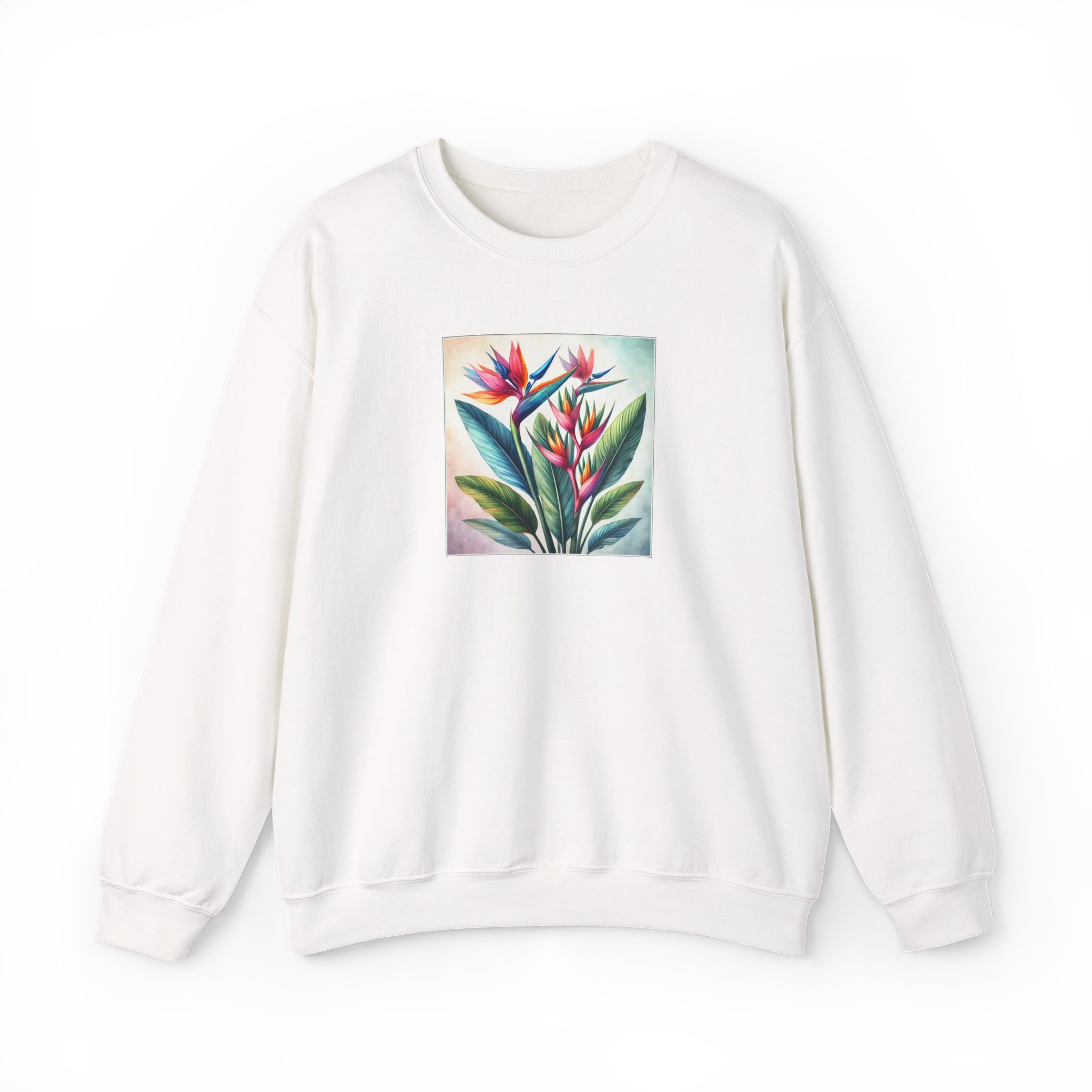 Flower sweatshirt – Tropical sweatshirt – Boho Flower sweater nature print - Image 4