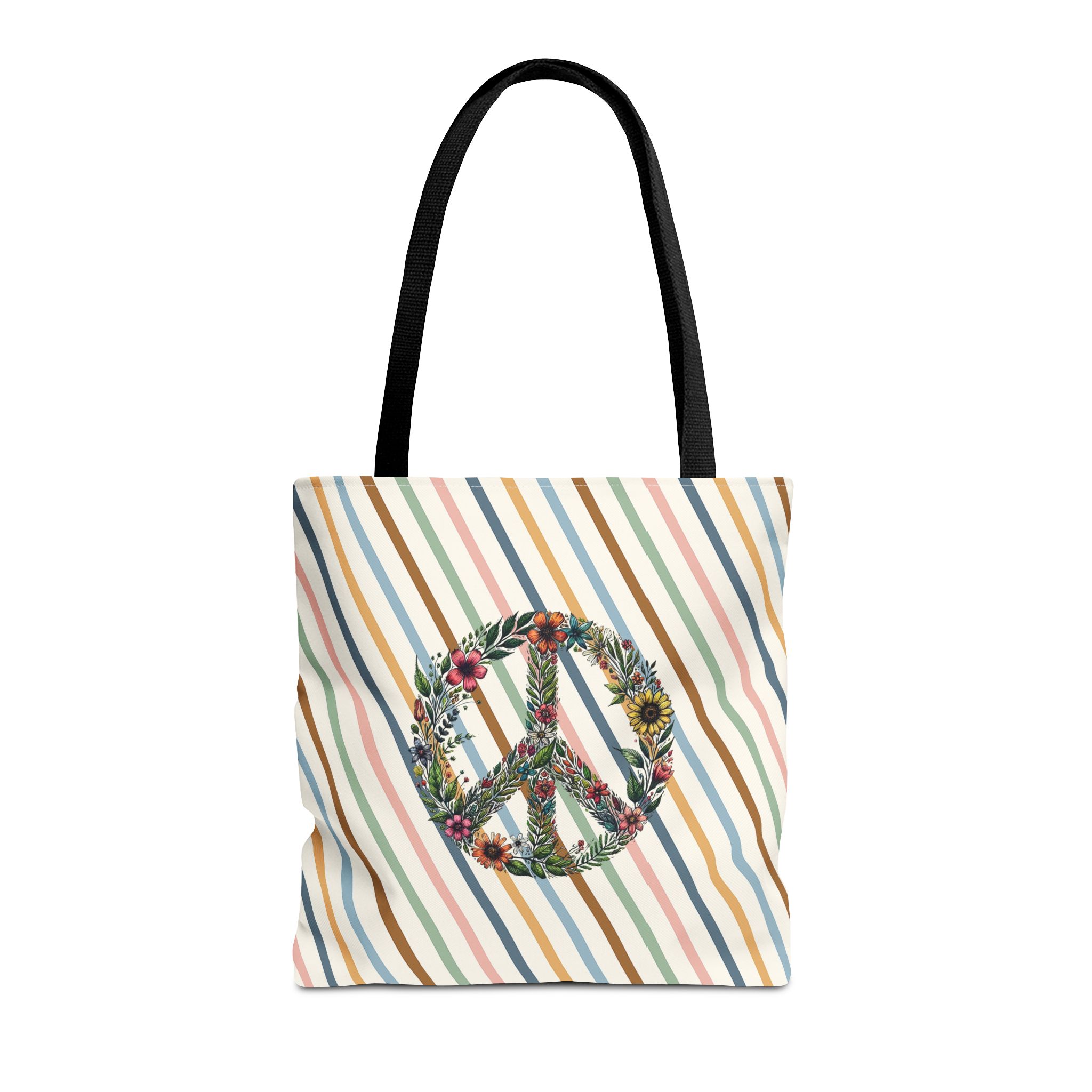 Peace and Love tote bag positive vibes and dreamy vintage look - Image 3
