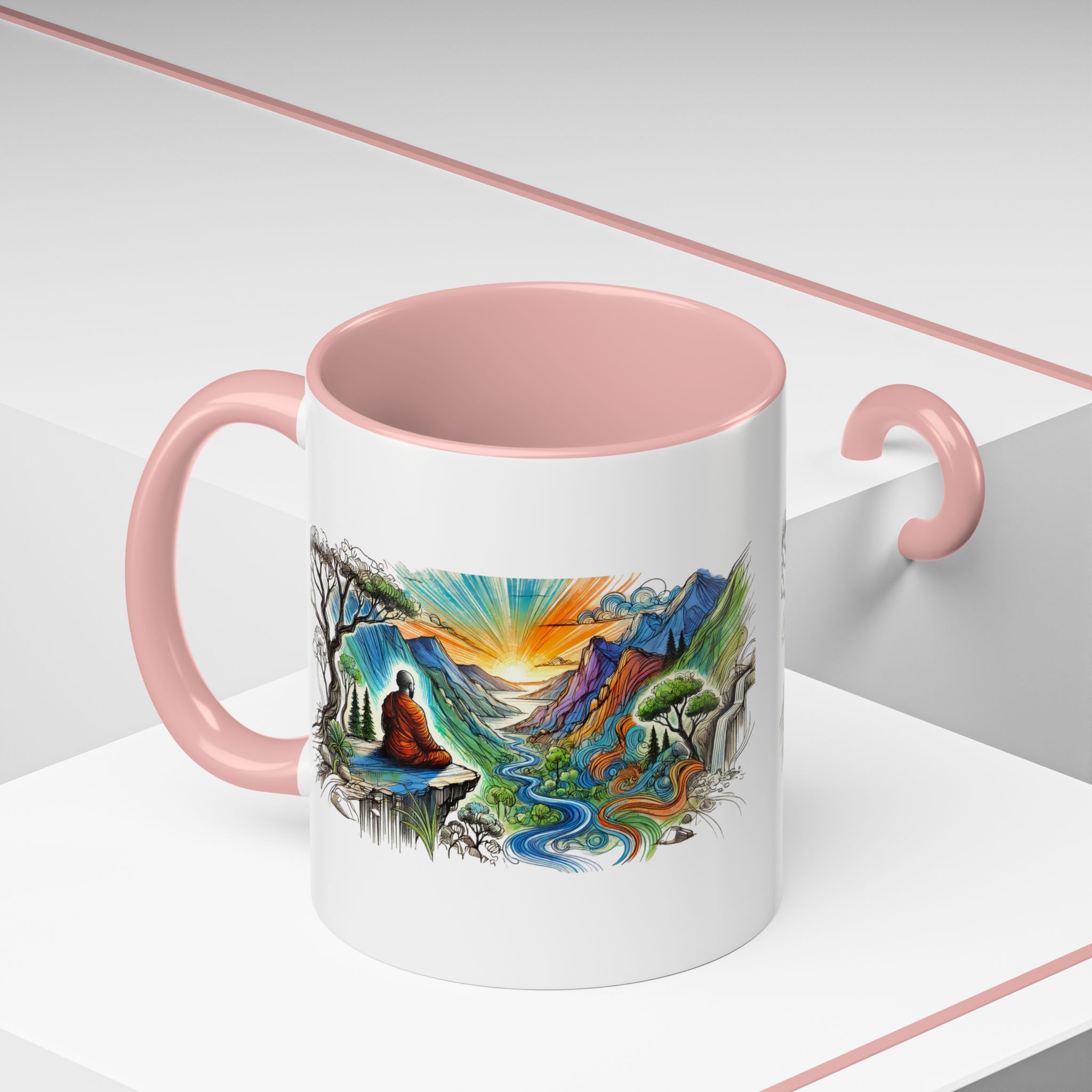 Unique mug Free spirit Tea Cup buddhism accessory Meditation Mug vintage mug yoga gift for her buddha design - Image 16