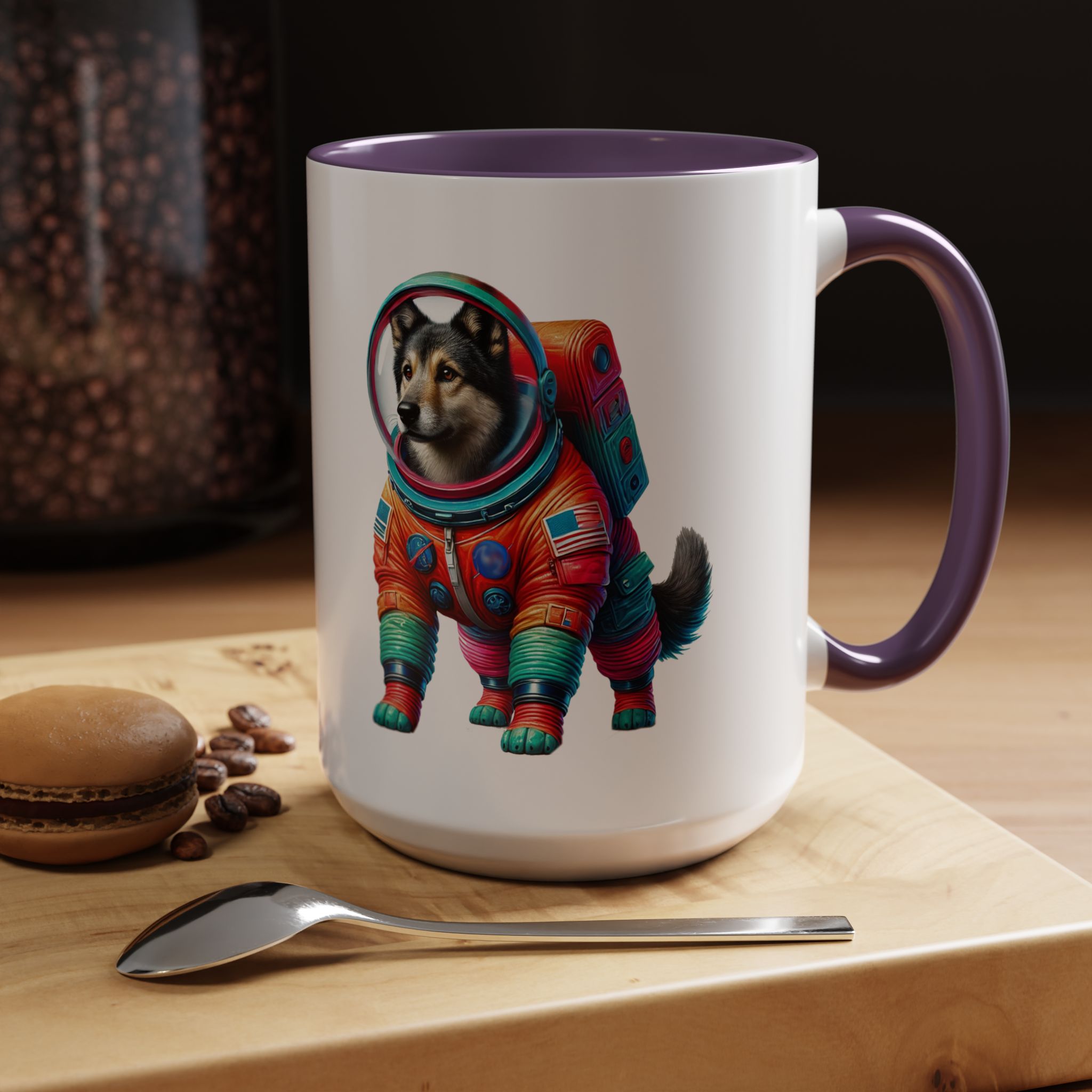 Office mug Dog Outerspace coffee cup Dachshund astronaut tea lover boho gift for her pet accessory puppy - Image 59
