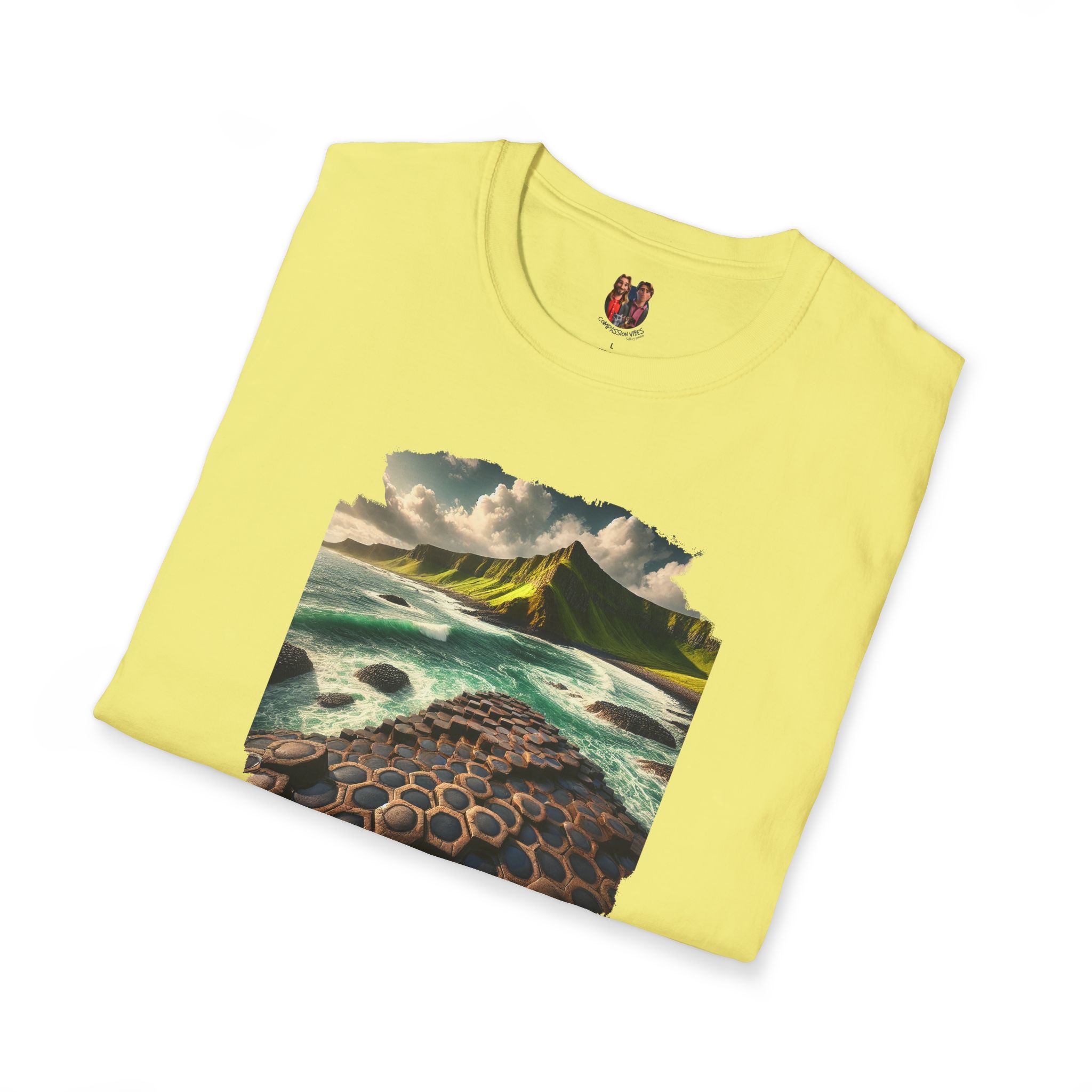 Landscape tshirt ireland graphic tee nature vintage clothing gift for dad giant causeway bushmills vintage tshirt cool comfort apparel - Image 13