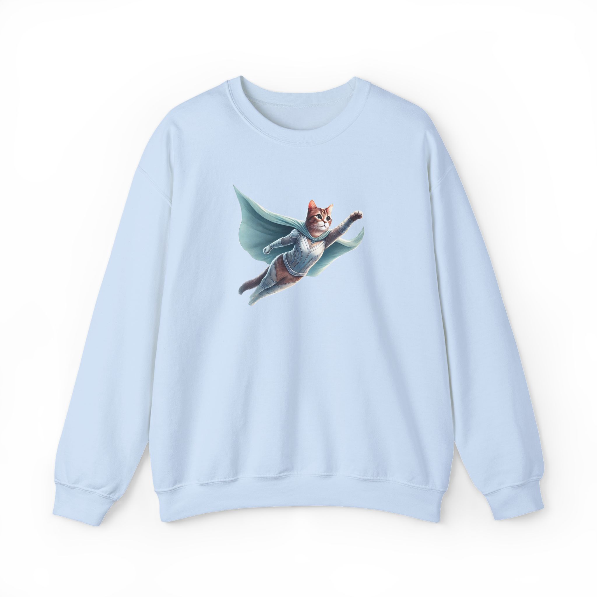 Superhero Cat sweatshirt – Cat Hero – Fantasy Cat sweatshirt hero print - Image 20