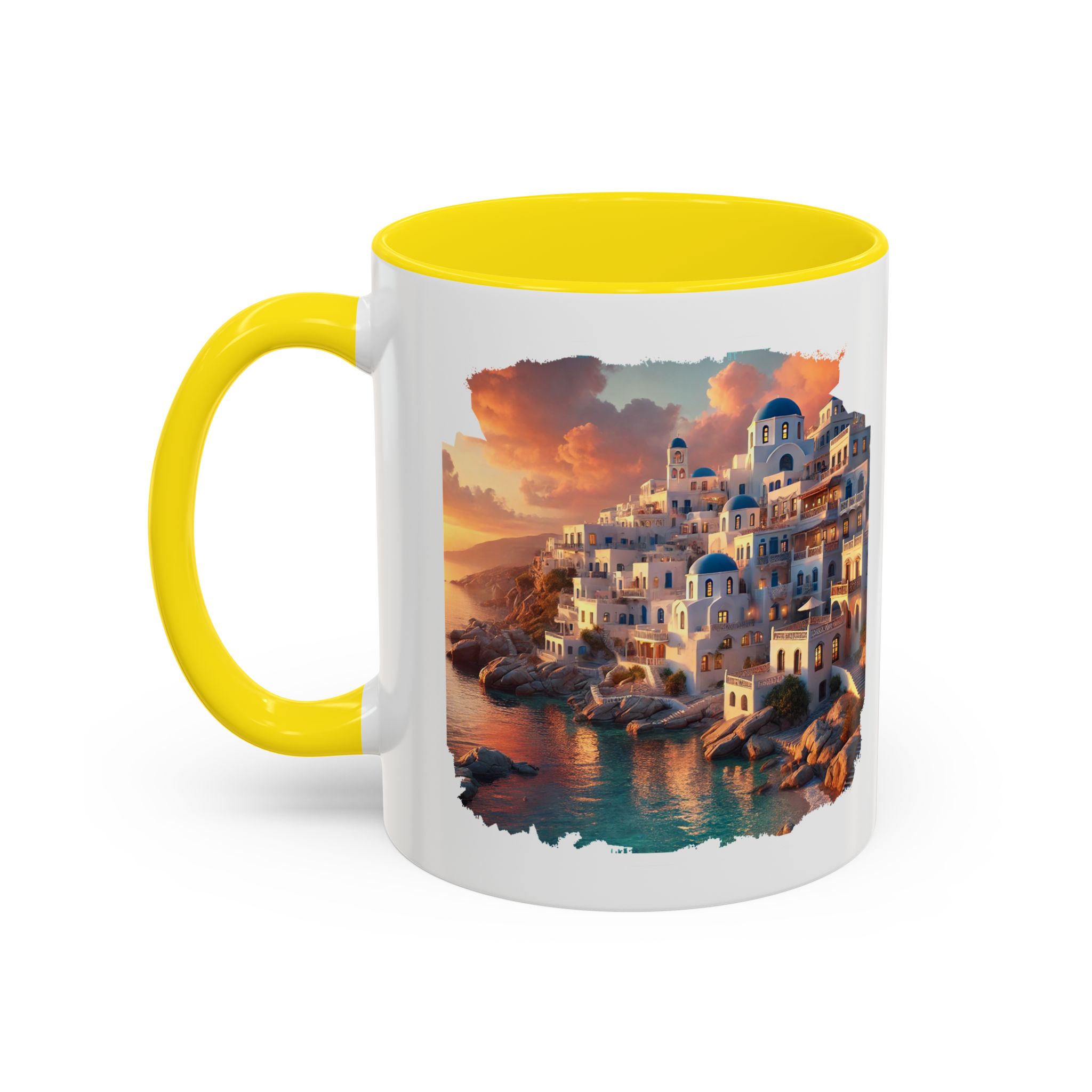 Office mug landscape Santorini caldera office mug nature print greece boho gift coffee cup tea accessory unique - Image 50