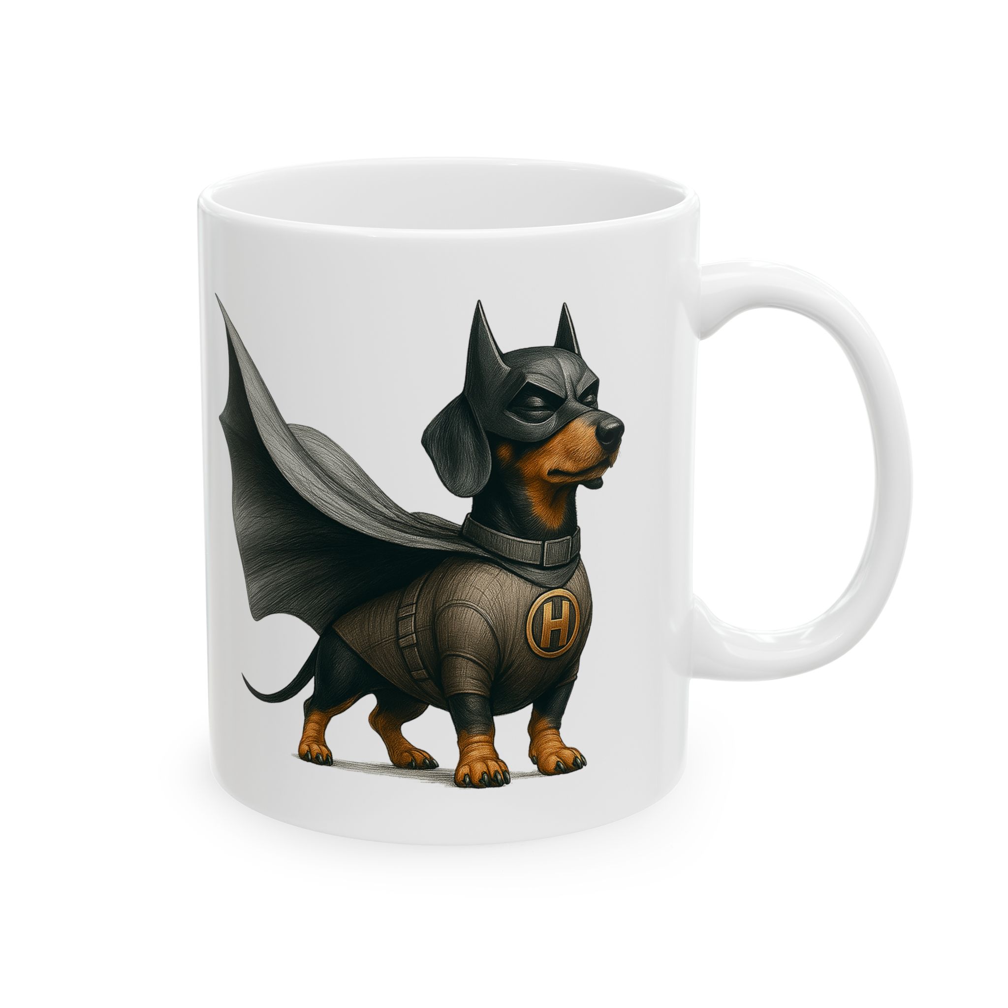 Office mug Superhero coffee cup dog superhero accessory dog lover gift for her tea mug cute puppy design