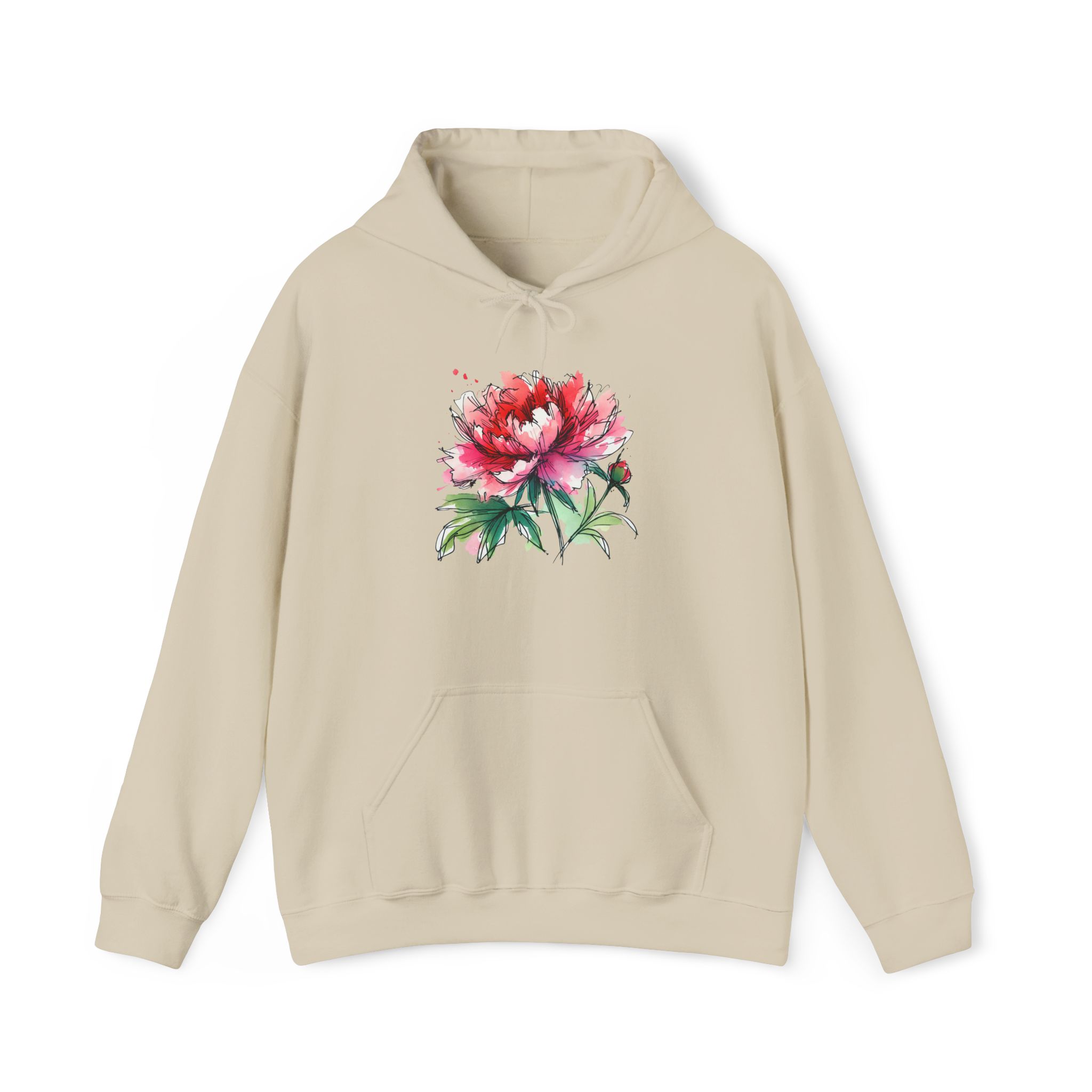 Flower Hoodie – Tropical Hoodie – Flower Print Sweatshirt - Image 10