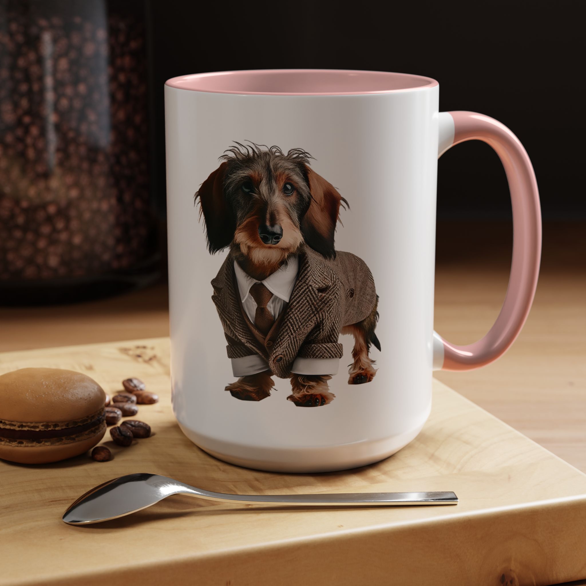 Office mug Dachshund coffee Cup Dog love gift for her unique mug boho tea cup puppy design pet accessory - Image 27