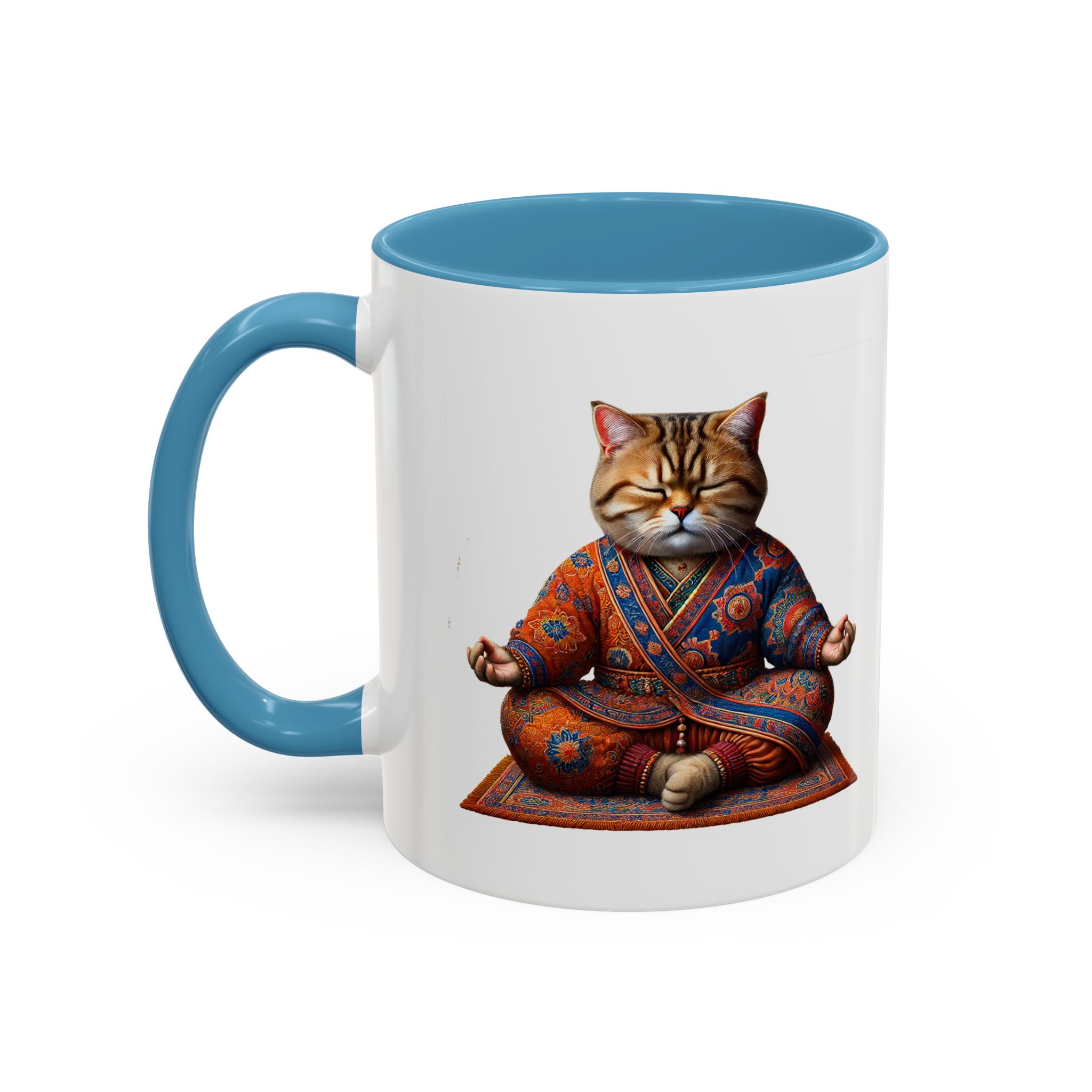 Office Mug cat lover yoga gift for mom Tea cup coffee Mug meditation accessory mindfulness pet design