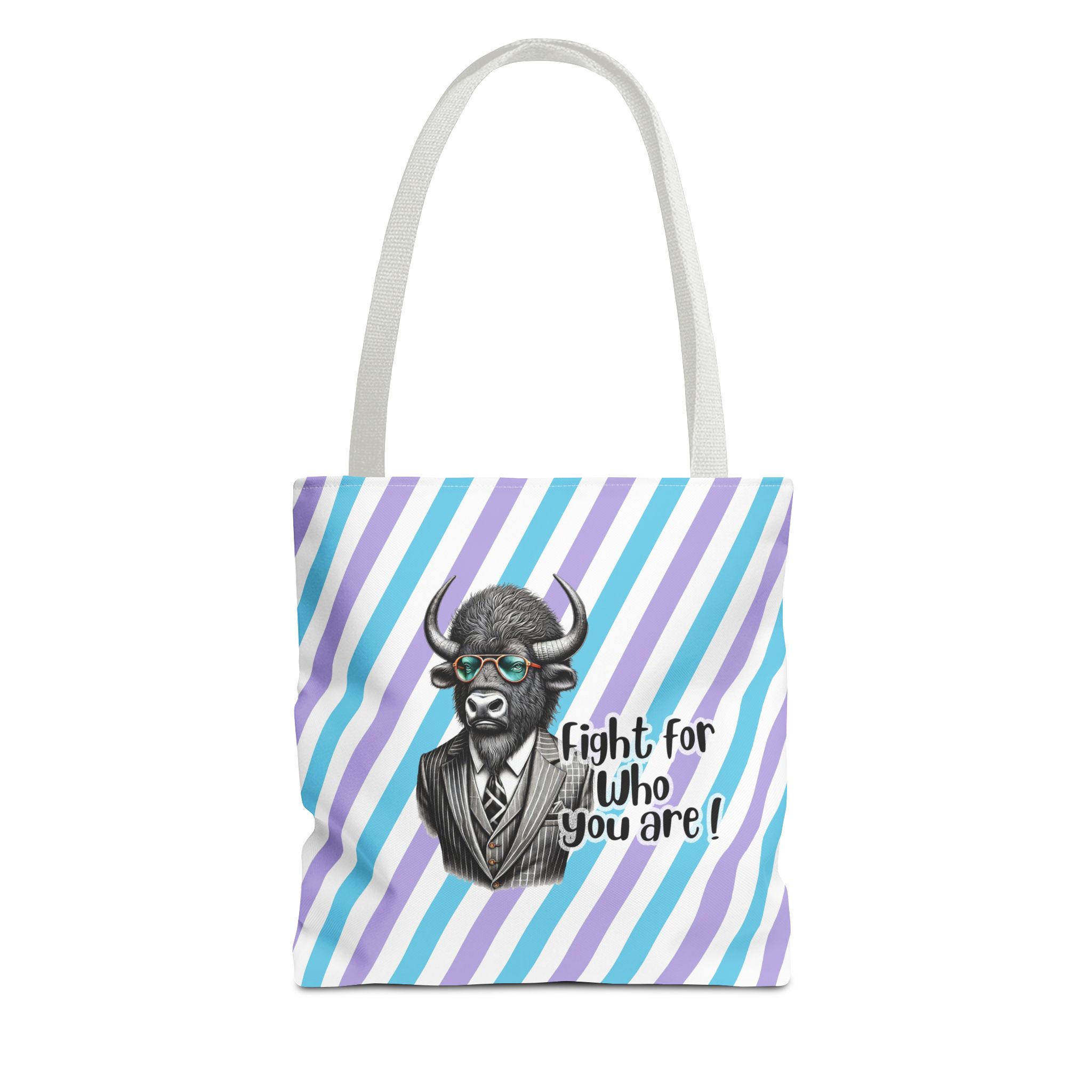 Canvas tote bag Vintage bag Motivational funny tote bag Bison design cute tote bag for self confidence shoulder bag – Image 13