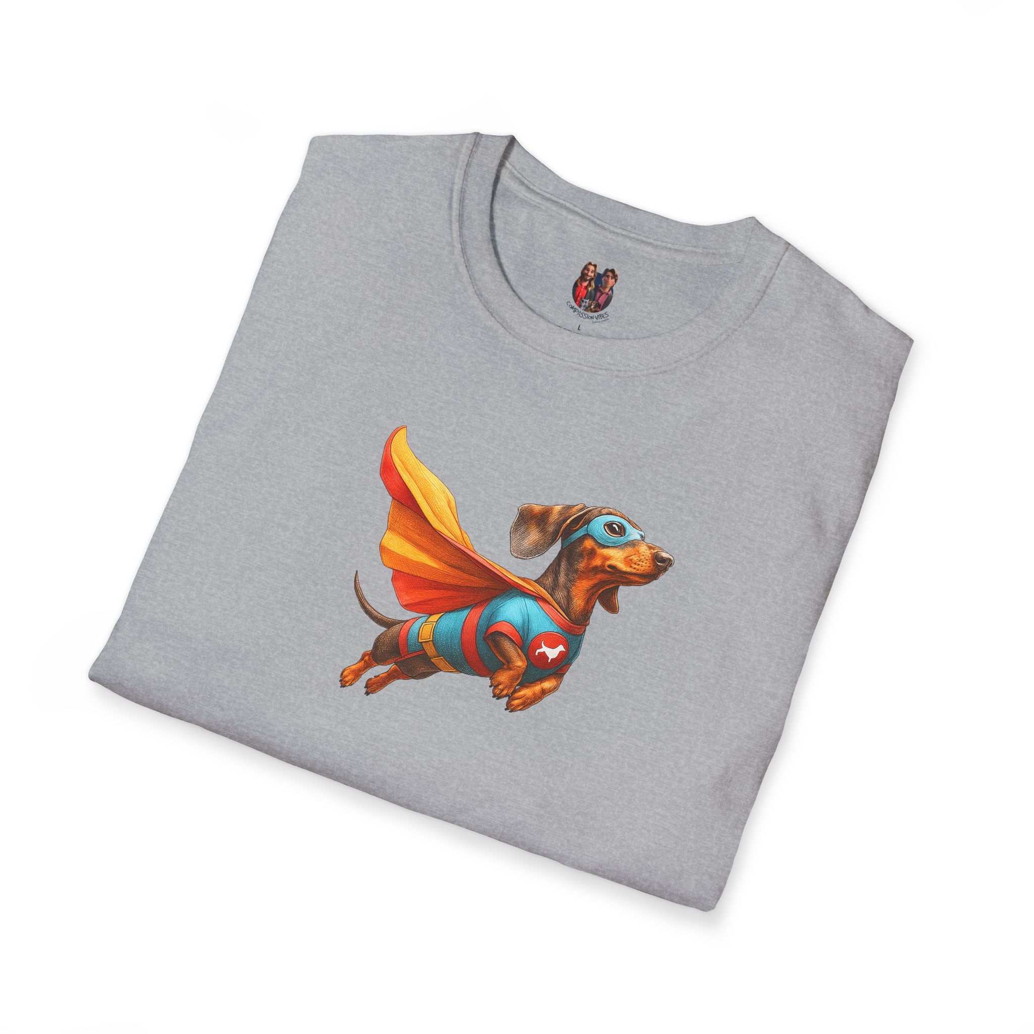 Funny Tshirt Superhero graphic tee dachshund super hero unisex shirt fantasy clothing gift dog apparel - Image 9