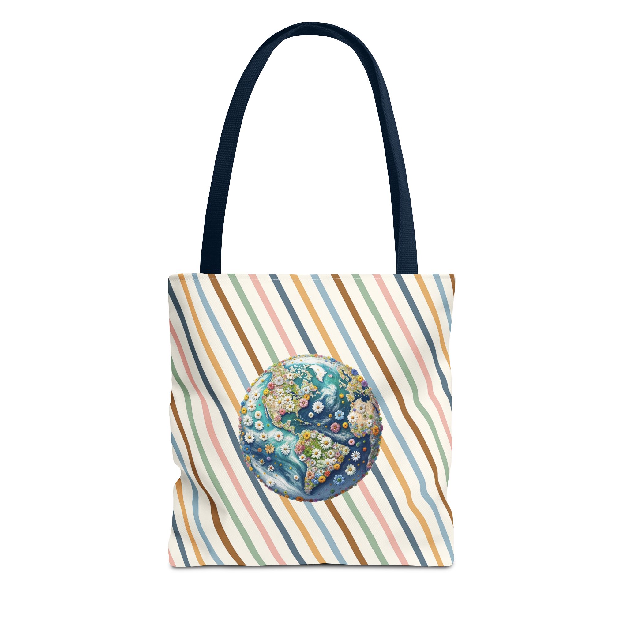Floral Planet canvas tote bag ecology cute tote bag vintage bag perfect for nature lovers and shoulder bag gift for her - Image 25