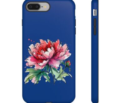 Floral Phone Case with Peony Design