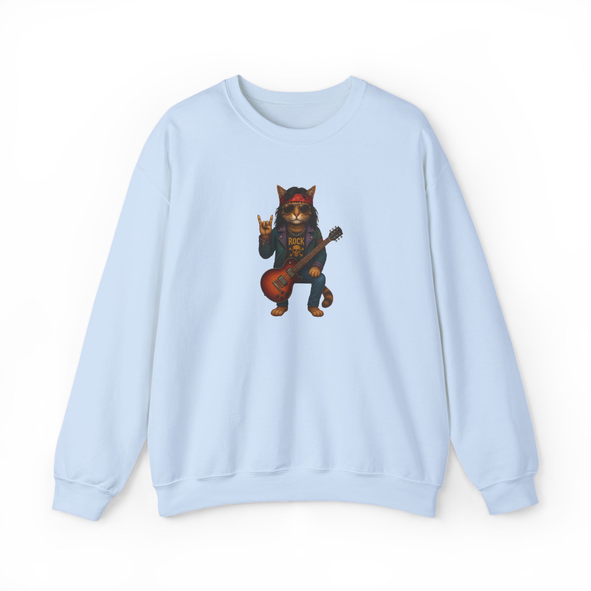 Cat Graphic sweater Rock vintage sweatshirt rockstar cat comfy clothing kitten vintage outfit pet lovers - Image 20