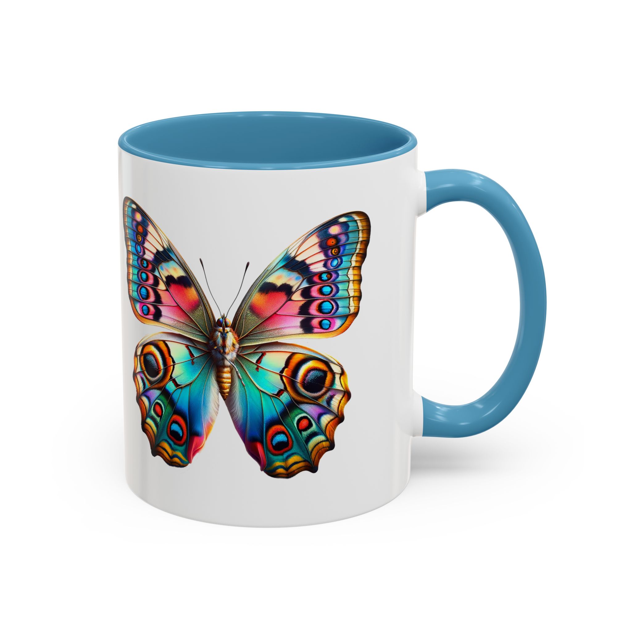 Coffee mug Butterfly unique cup boho gift for her office accessory cute mug nature design - Imagen 2