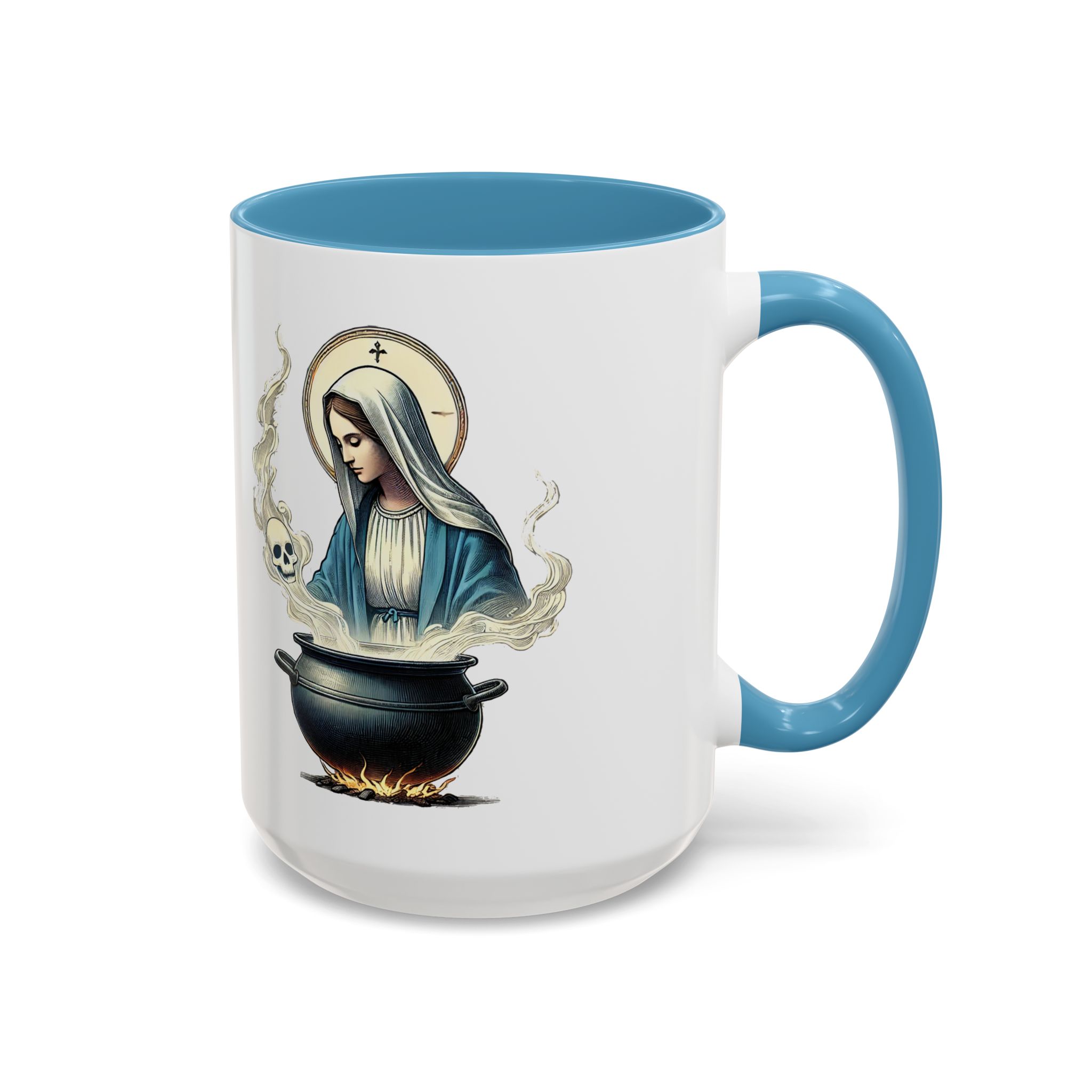 Coffee Mug funny virgin mary design sarcastic mug boho gift for her unique cup tea accessory cool design religious joke - Image 37