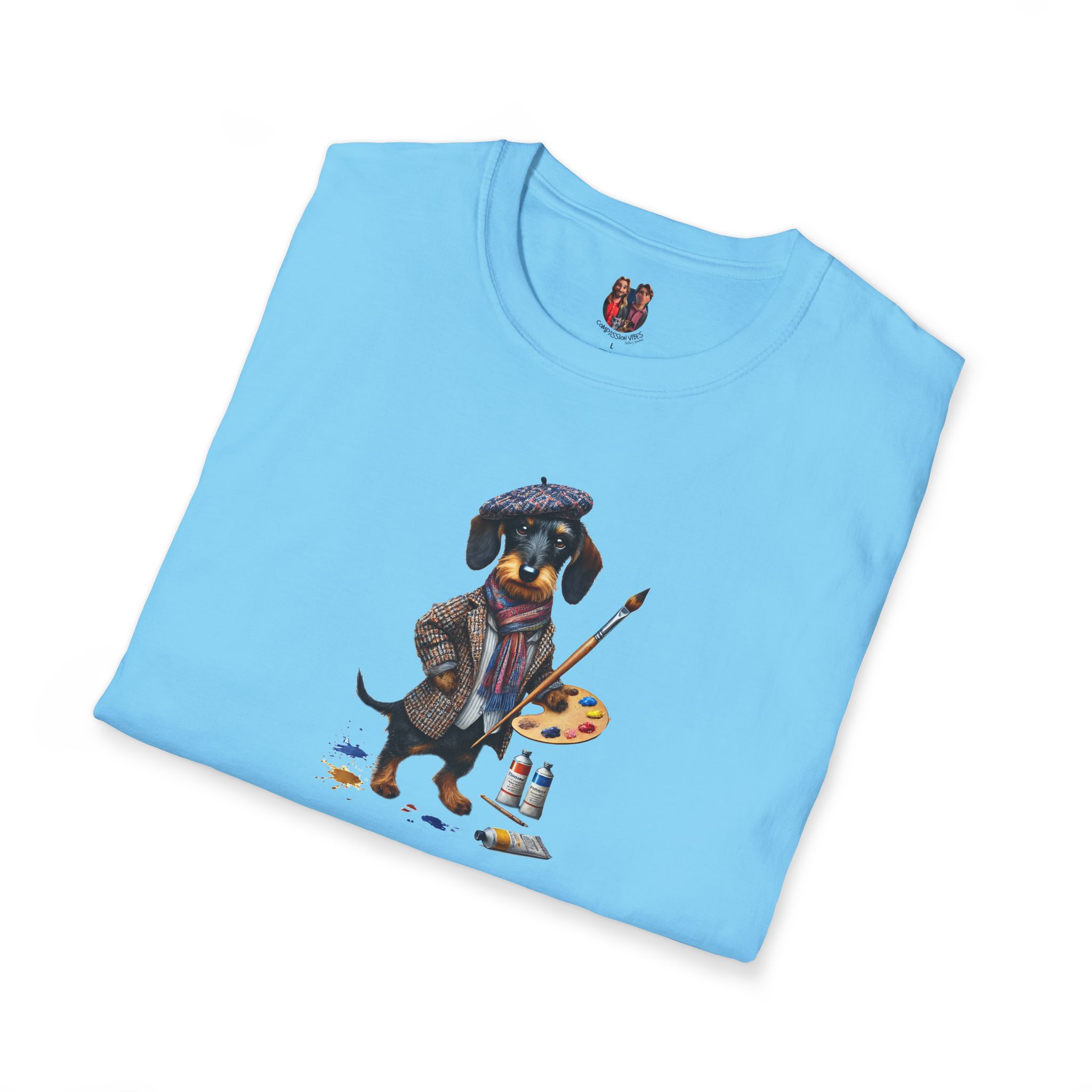 Funny Tee dog artist graphic tshirt Art comfort colors clothing gift design pet lover outfit cool apparel - Image 19