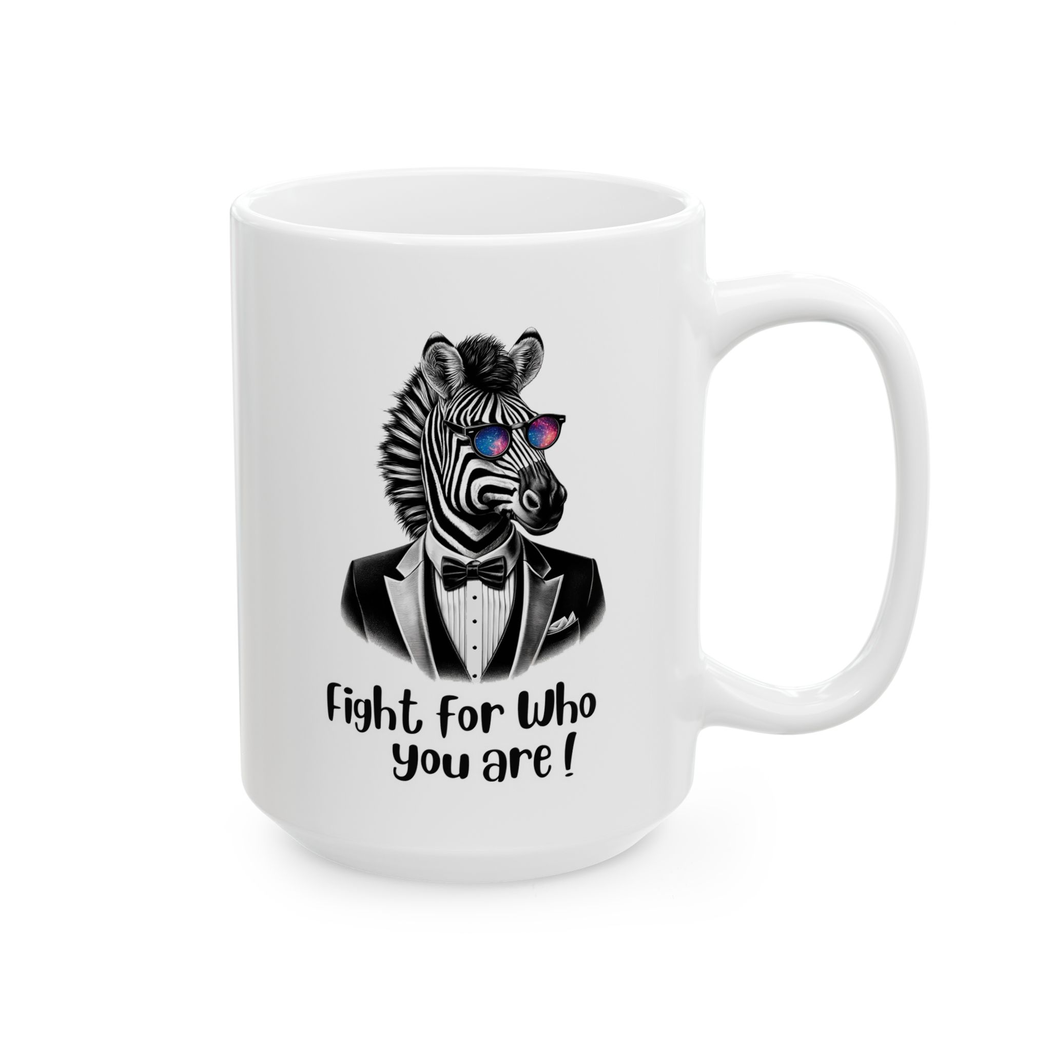 Coffee mug funny self confidence gift for her cute cup tea lover cool boho mug office accessory motivtional design zebra – Image 4